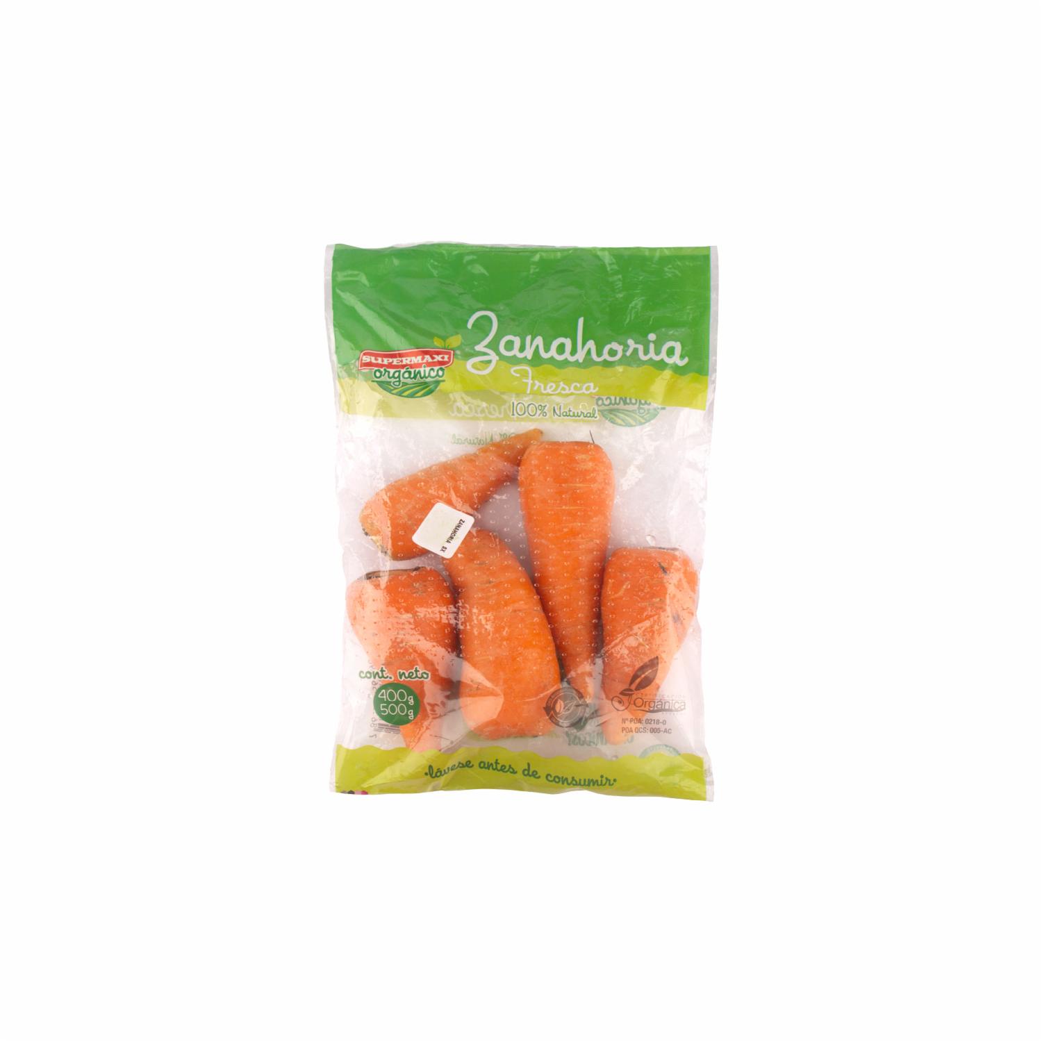 Zanahoria Orgánica SUPERMAXI 450G