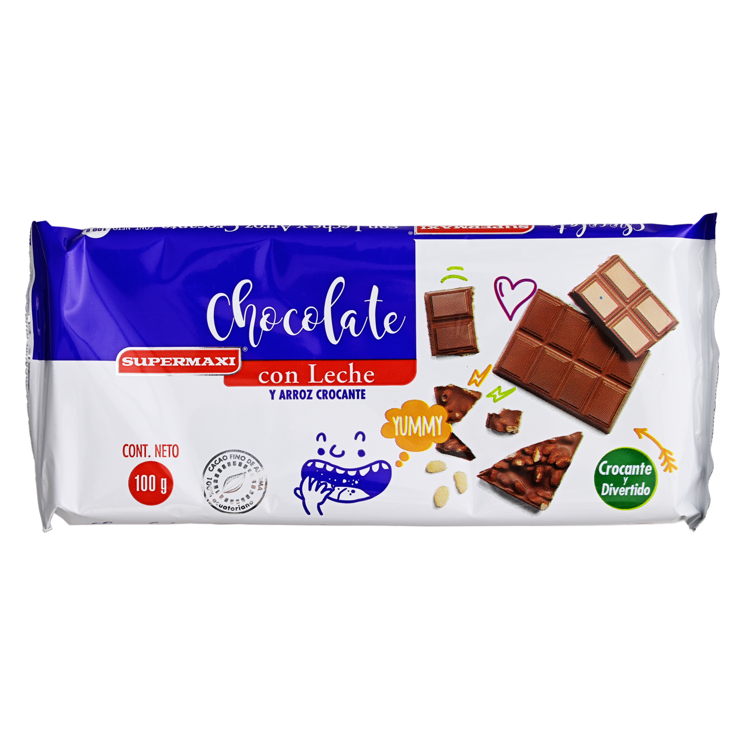 Cereal De Arroz Crocante De Chocolate SUPERMAXI 100 G