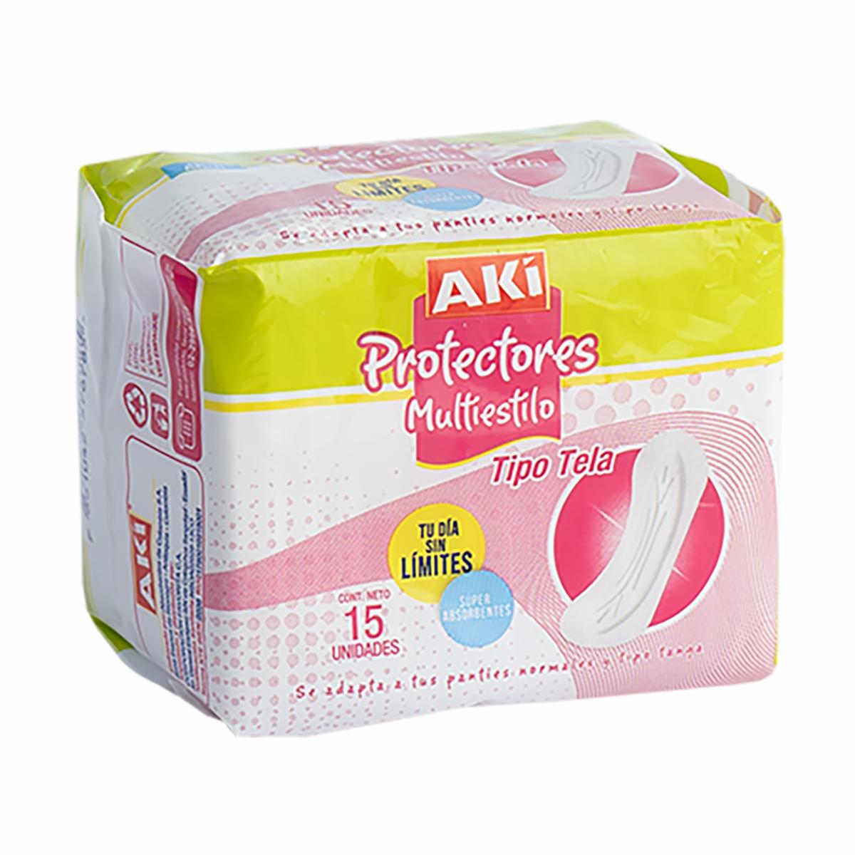 Protector Diario Anatómico Multiestilo AKÍ X 15 Uds