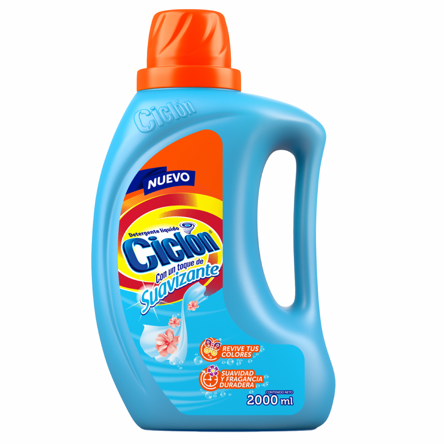 Detergente Líquido Con Suavizante CICLÓN 2000 Ml