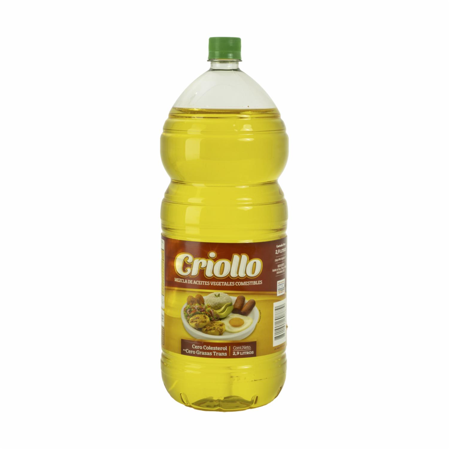 Aceite Comestible Vegetal Sierra CRIOLLO 2900 Ml