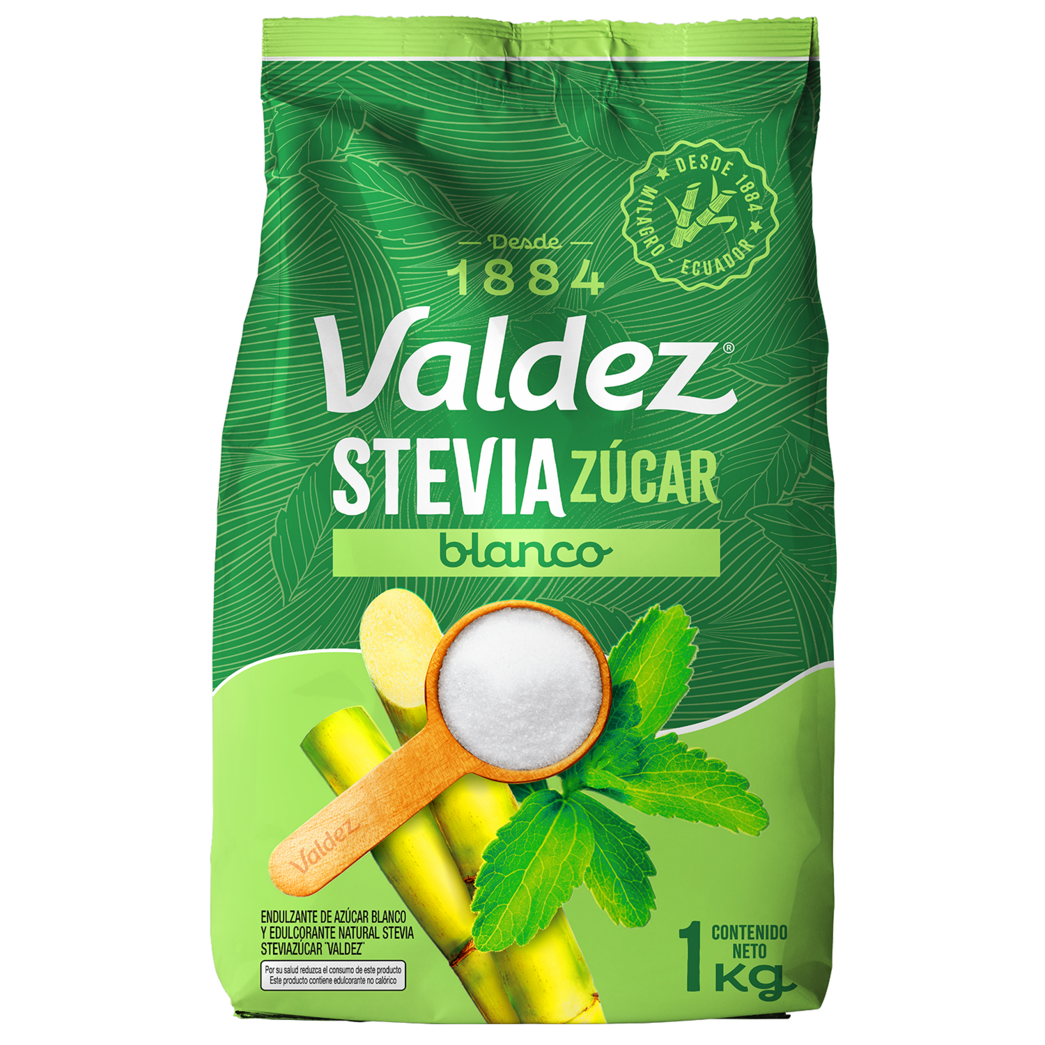 Azúcar Blanca Con Stevia VALDEZ 1000 G