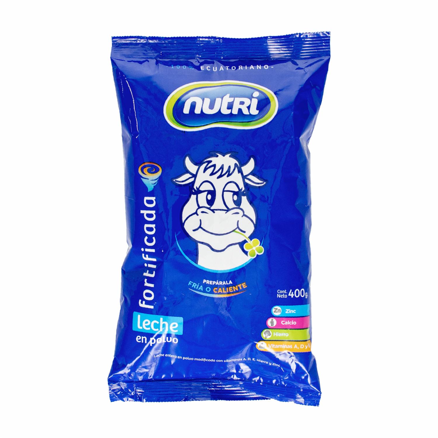 Leche Entera Polvo Fortificada NUTRI 400 G
