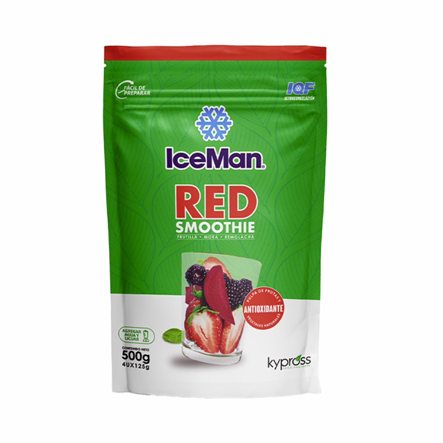 Red Smoothie Frutilla, Mora, Remolacha ICEMAN 4 Uds X 125 G