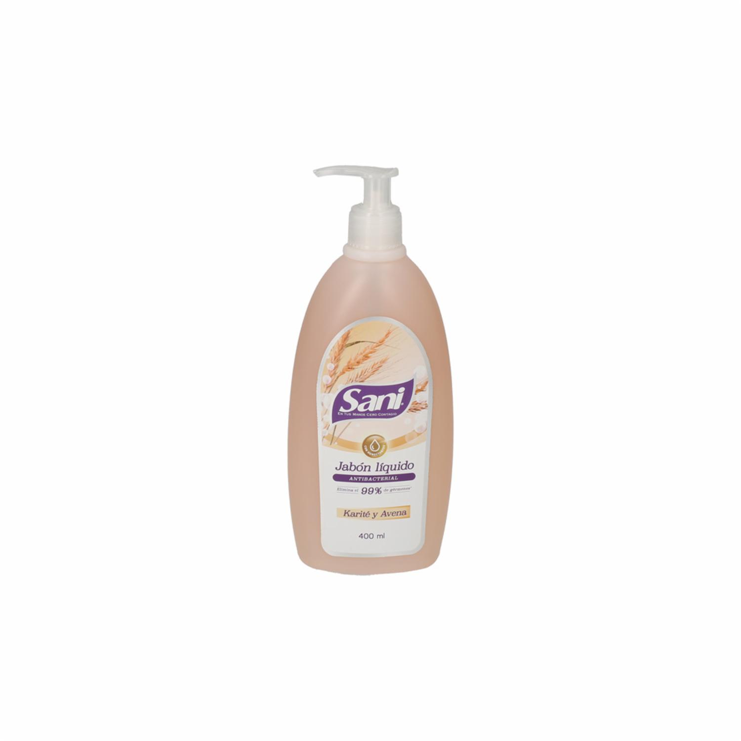 Jabón Líquido Antibacterial Karité SANI 400 Ml