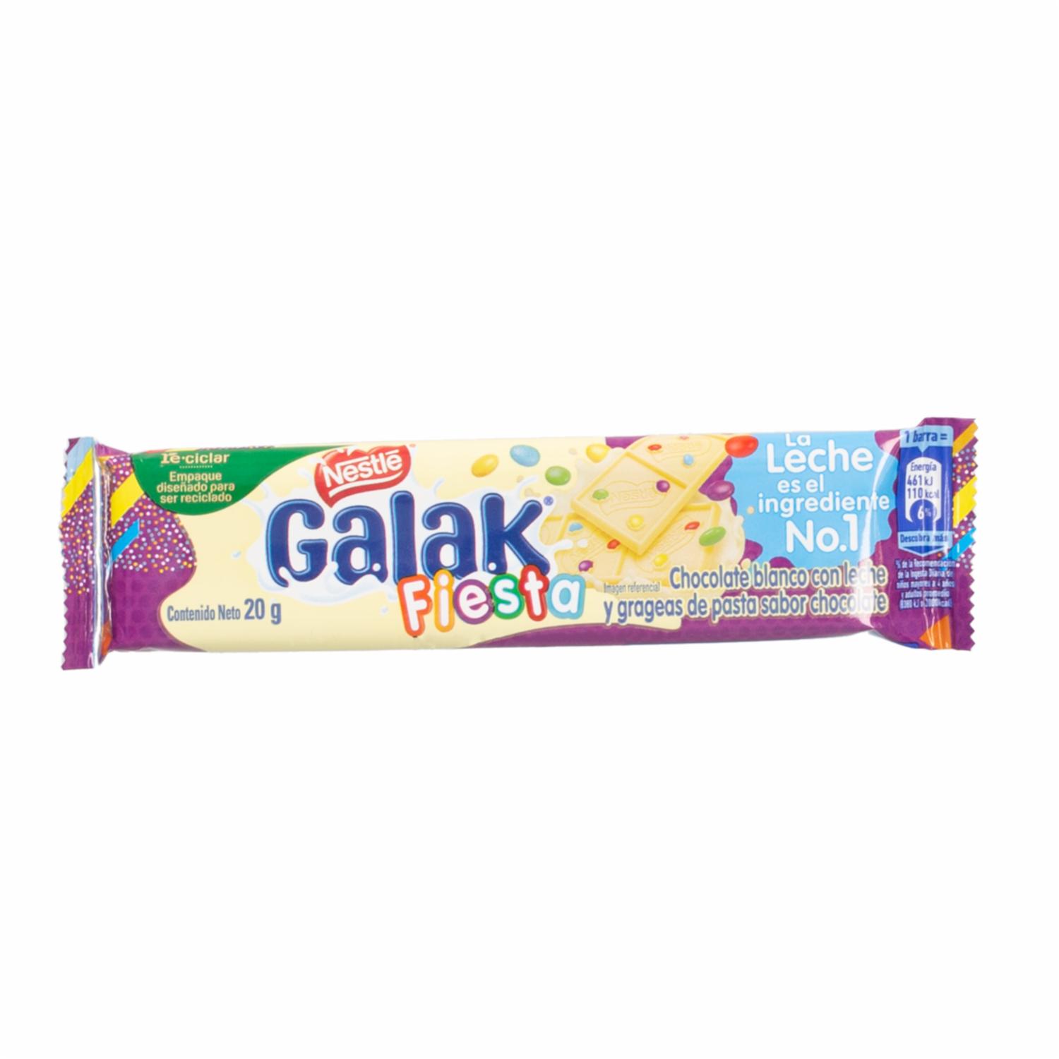 Chocolate Blanco Fiesta GALAK 20 G