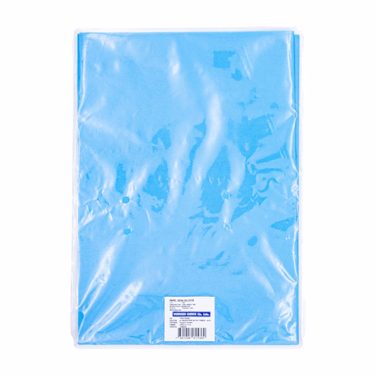 Papel Seda Celeste VERZATIL 50 X 70 Cm X 17G X 5Uds
