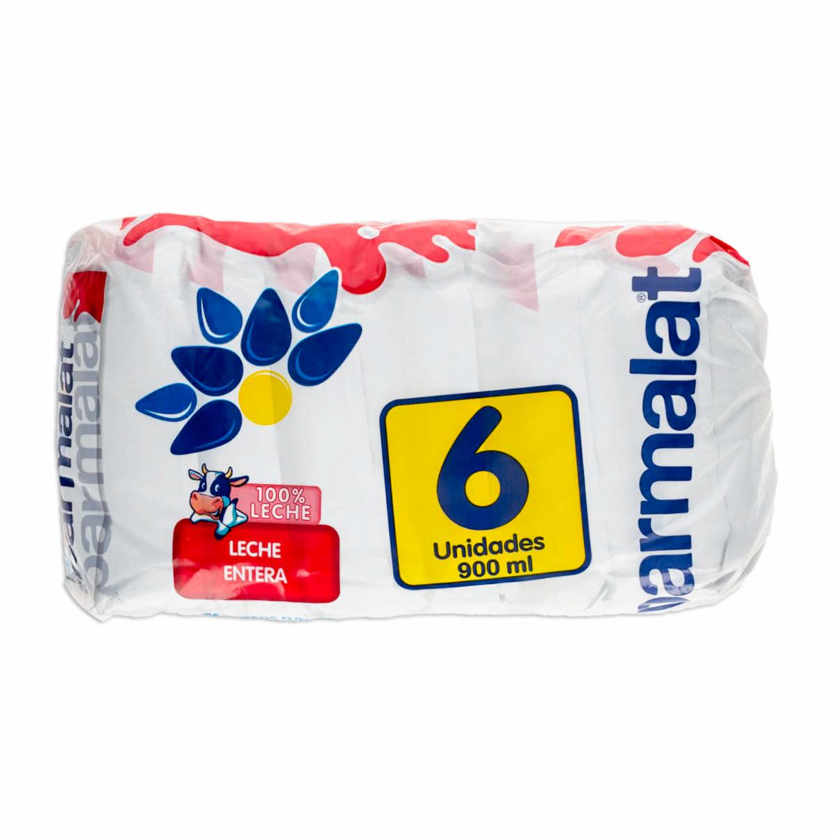 Leche Entera En  Funda PARMALAT 6 X 900 ml