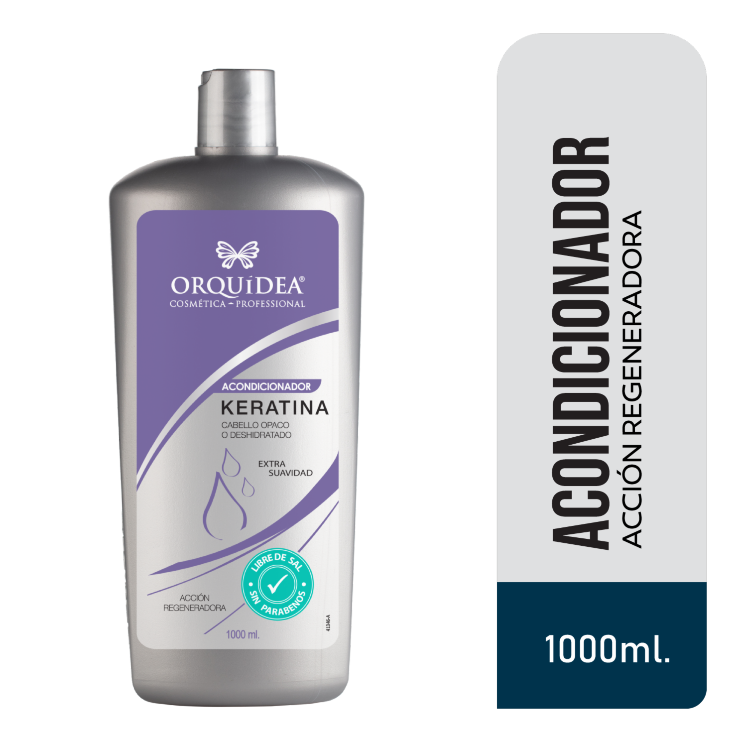 Acondicionador De Cabello Keratina Libre De Sal ORQUÍDEA 1000 Ml