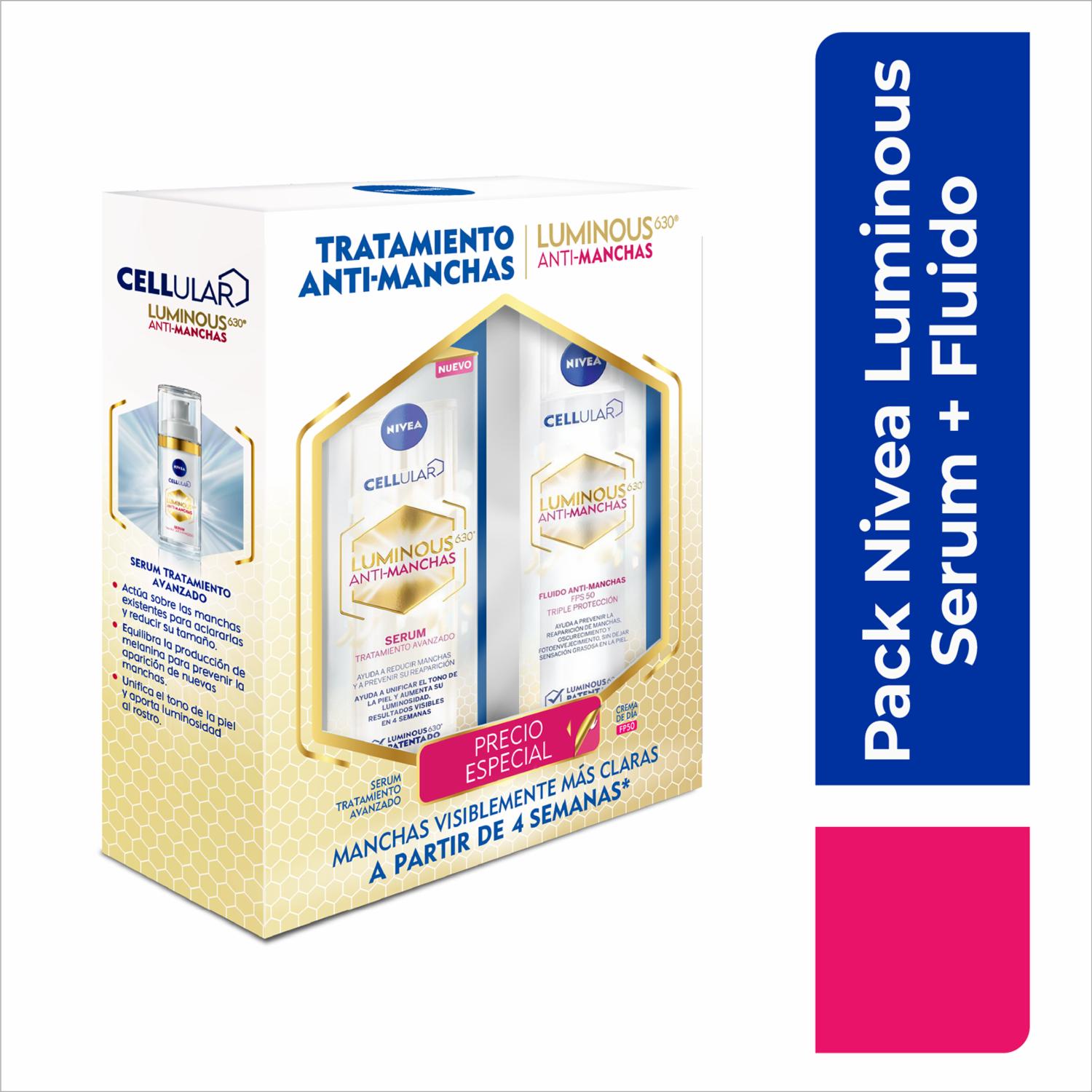 Set Facial Celular Luminous Sérum+Luminous Dia NIVEA X 2 Uds