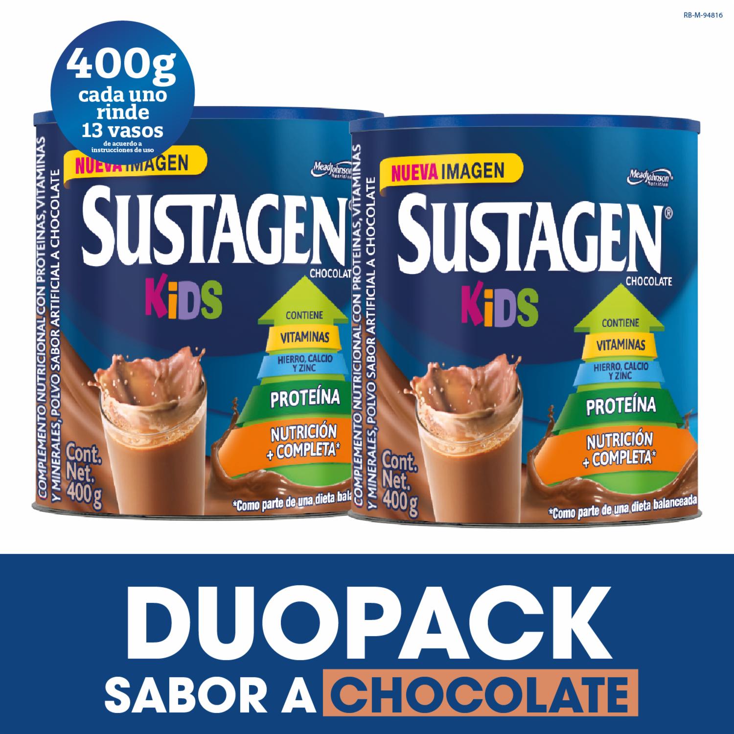 Leche Infantil Sabor A  Chocolate Two Pack SUSTAGEN 2 X 400 G