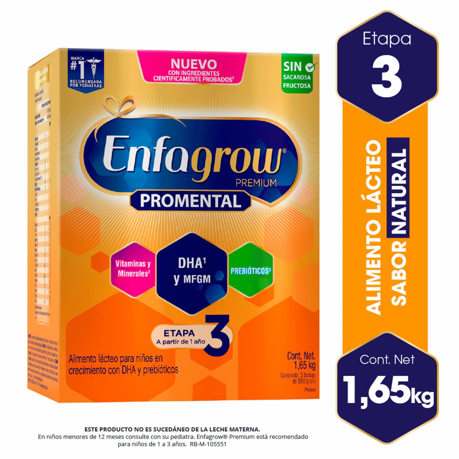 Leche Infantil Tercera Etapa Premium 3 Promental ENFAGROW 1650 G