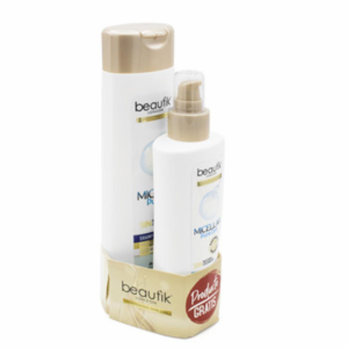 Shampoo Y Crema De Peinar Micellar BEAUTÌK LONDON Pack X2 U