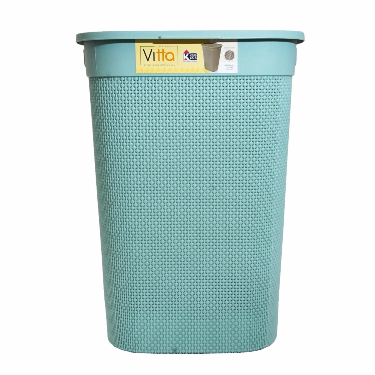 Cesto De Ropa Vitta Turquesa CASA PICA Unidad
