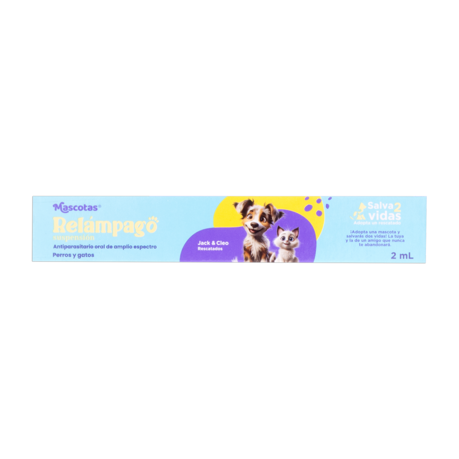 Antiparasitario Para Mascotas Para Perros Y Gatos RELÁMPAGO 2 Ml