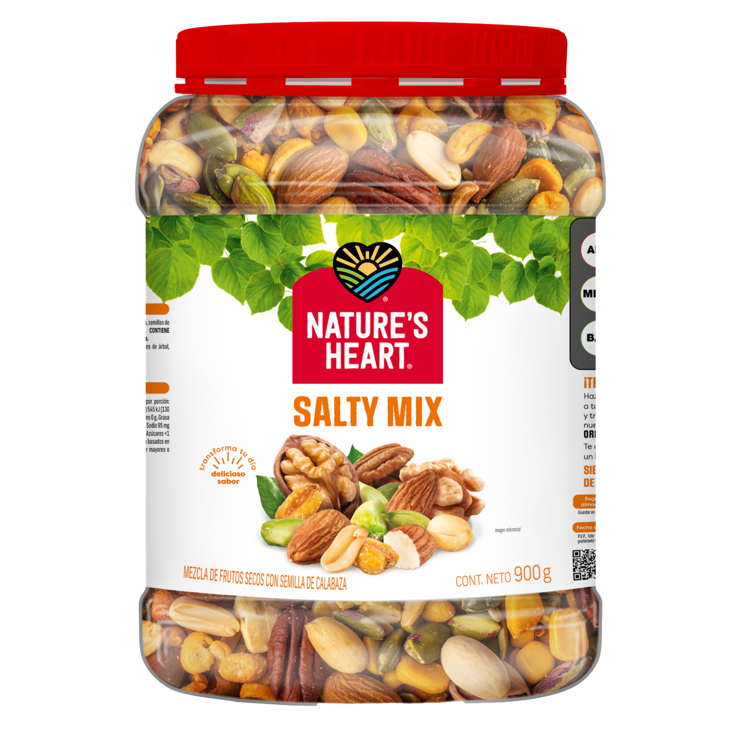 Mix Frutos Secos Salados NATURE´S HEART 900 G