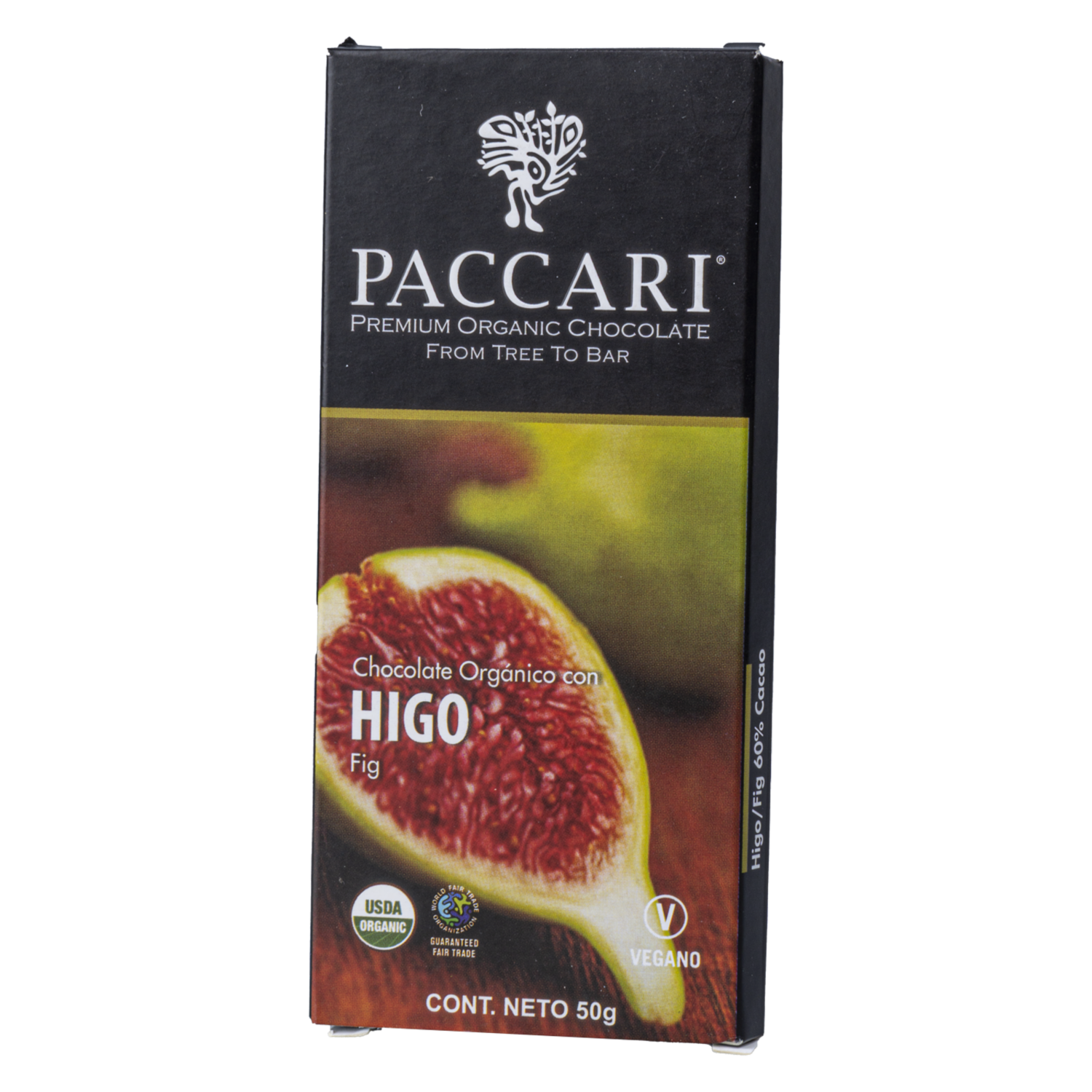 Chocolate Con Higos PACCARI 50 G