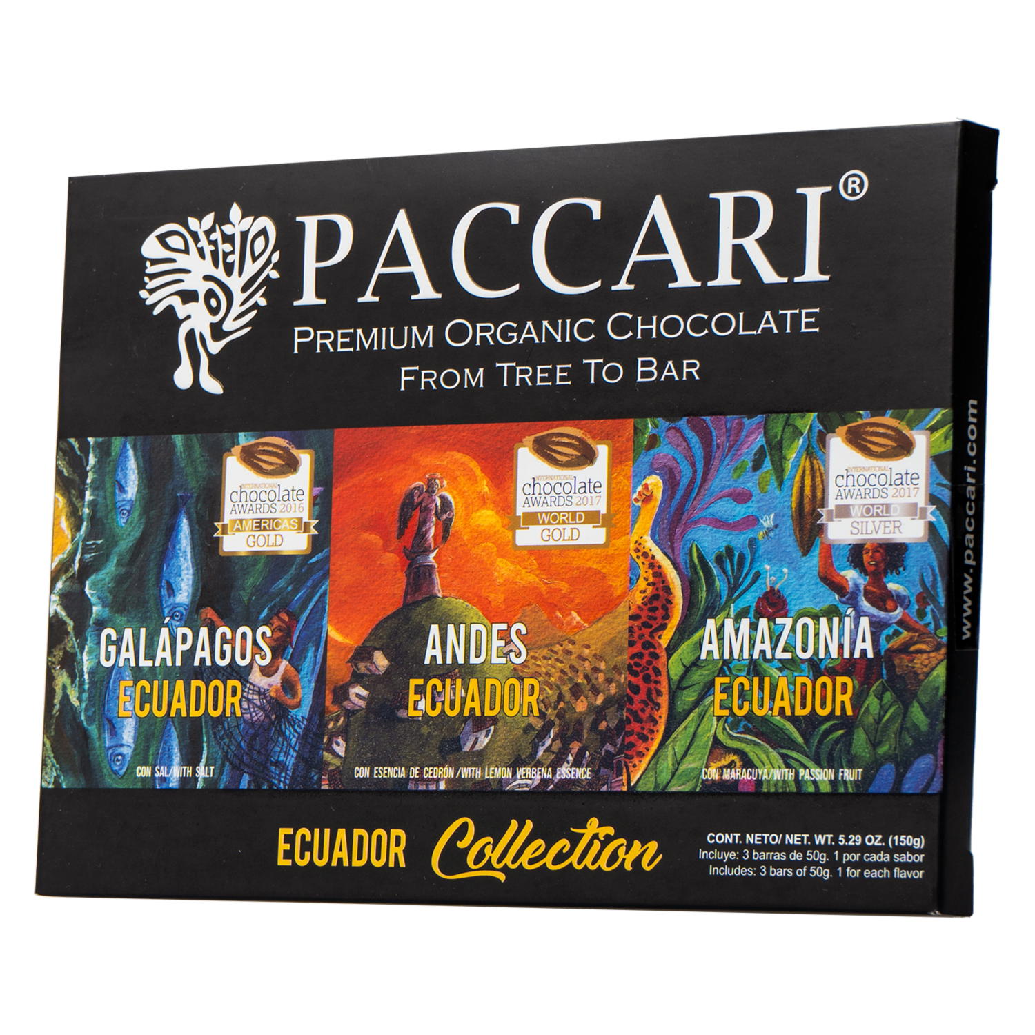 Chocolate Orgánico Box Ecuador PACCARI 150 G