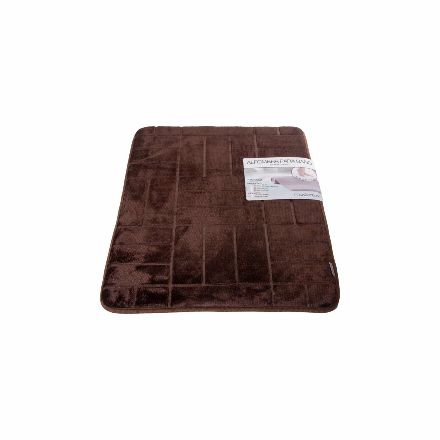 Alfombra Para Baño Café MODERTEX 40 X 60 Cm