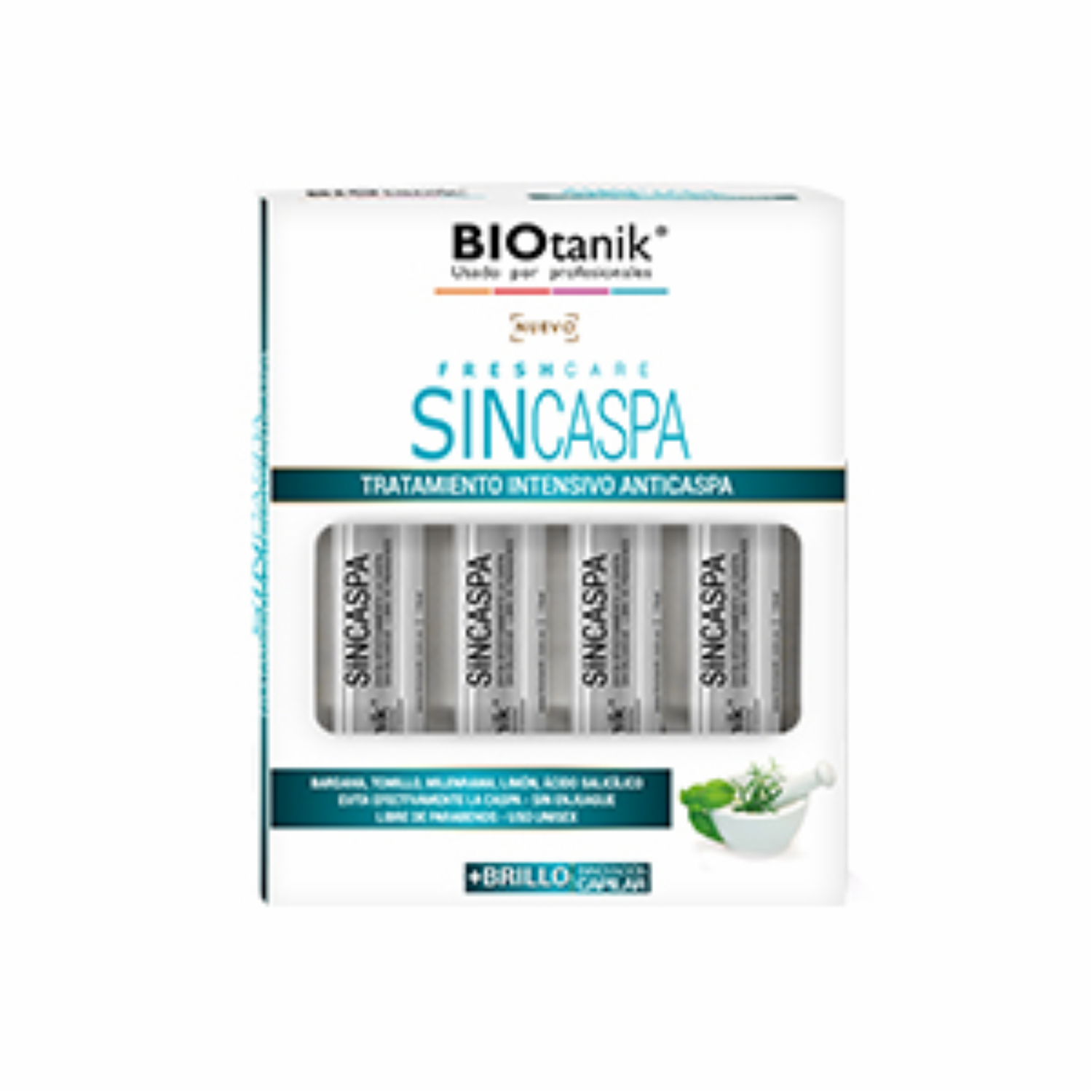 Ampolla Capilar Fresh Care Sin Caspa BIOTANIK 60 Ml