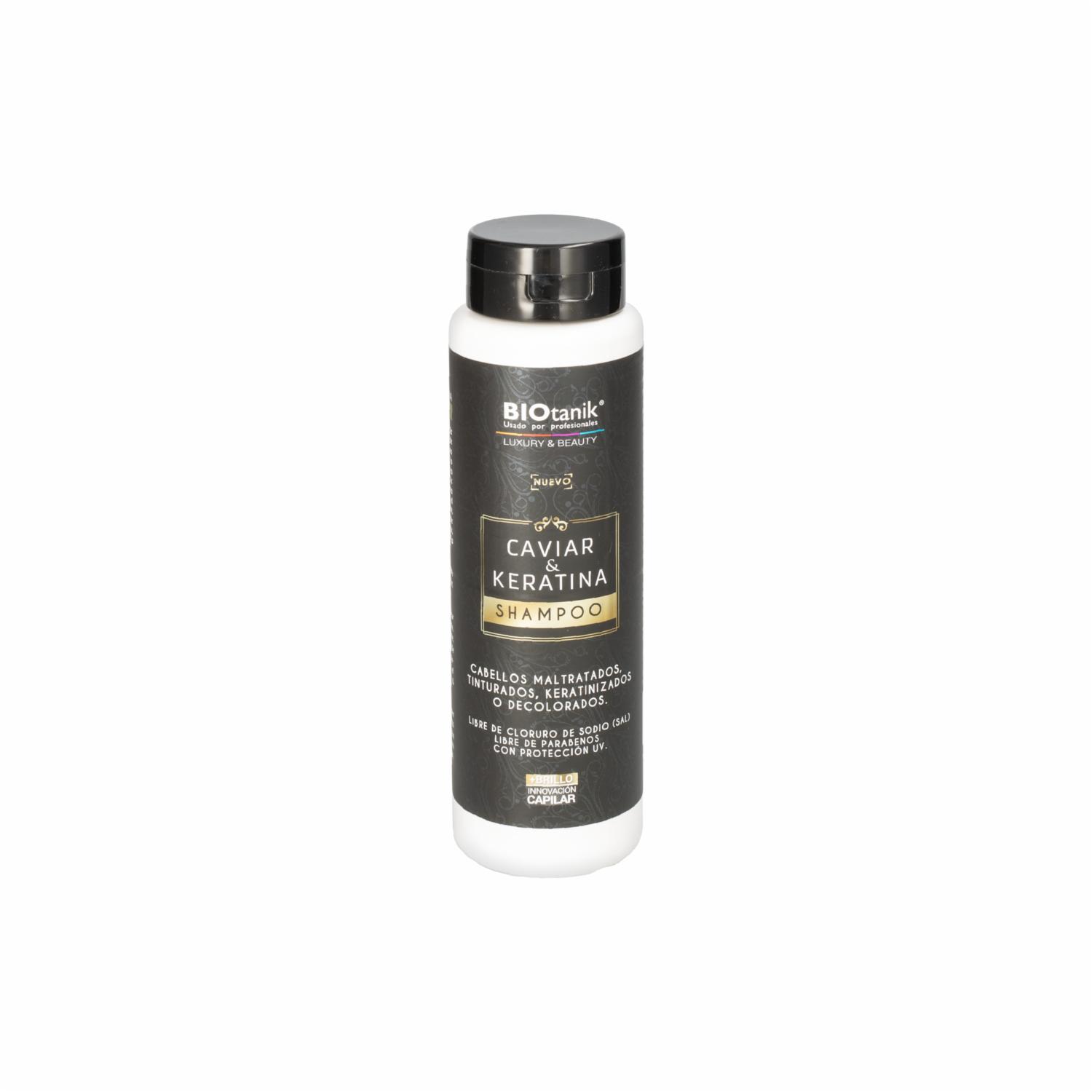 Shampoo De Cabello Caviar Y Keratina BIOTANIK 400 Ml
