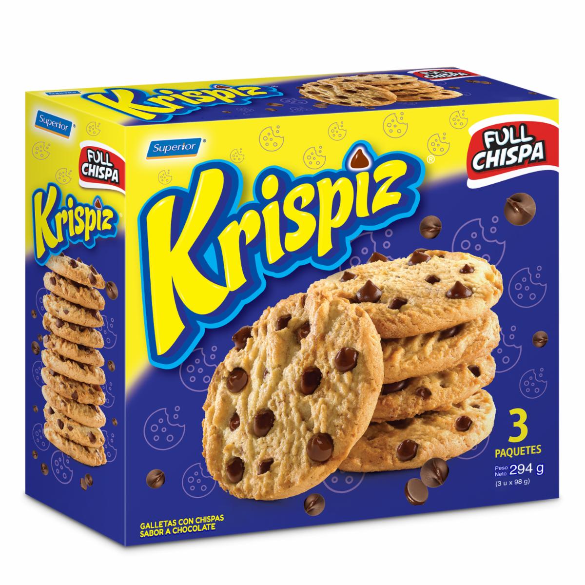 Galleta De Dulce Horneadas Con Chispas De Chocolate KRISPIZ 294 G
