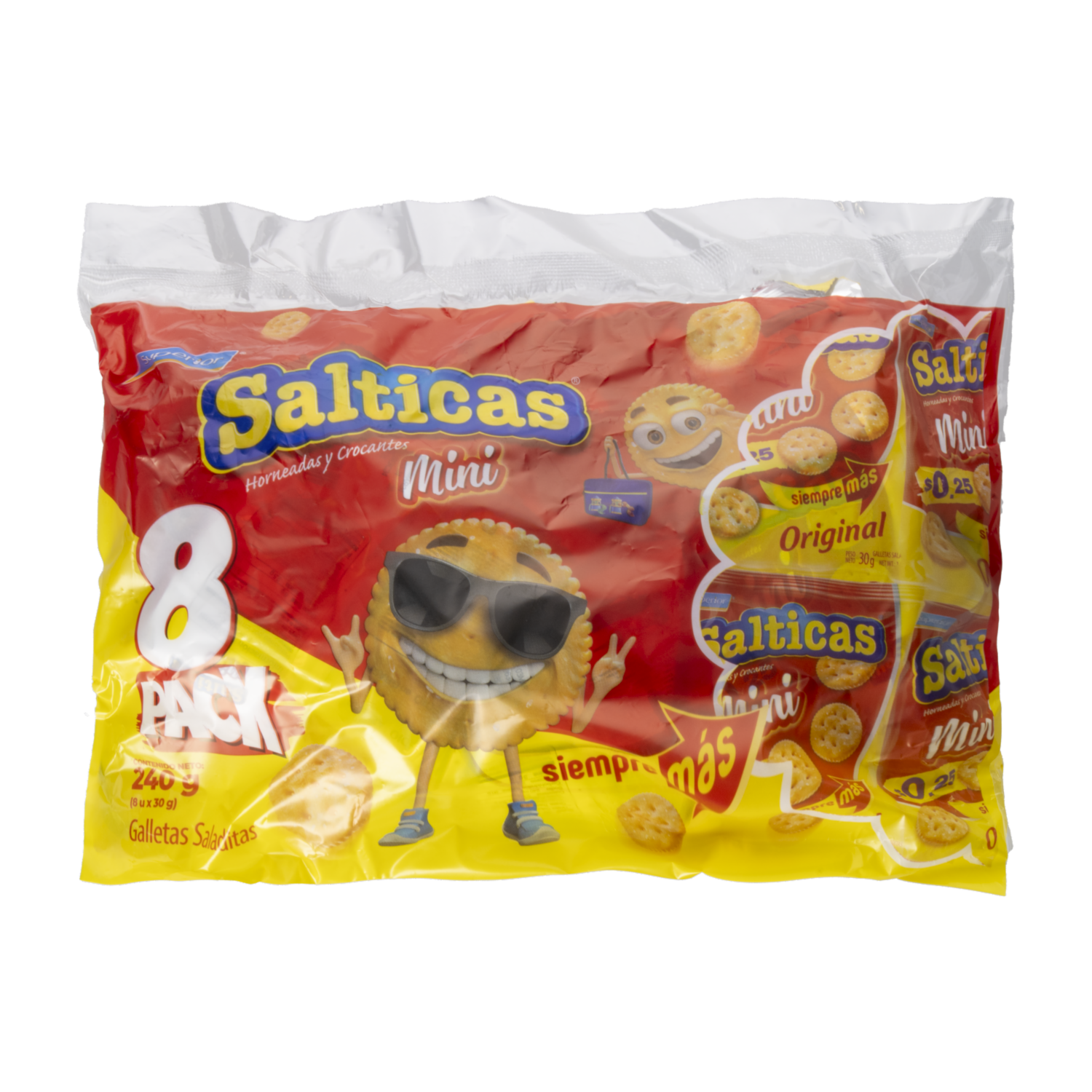 Galletas De Sal Mini Horneadas Y Crocantes SALTICAS 8X30 G
