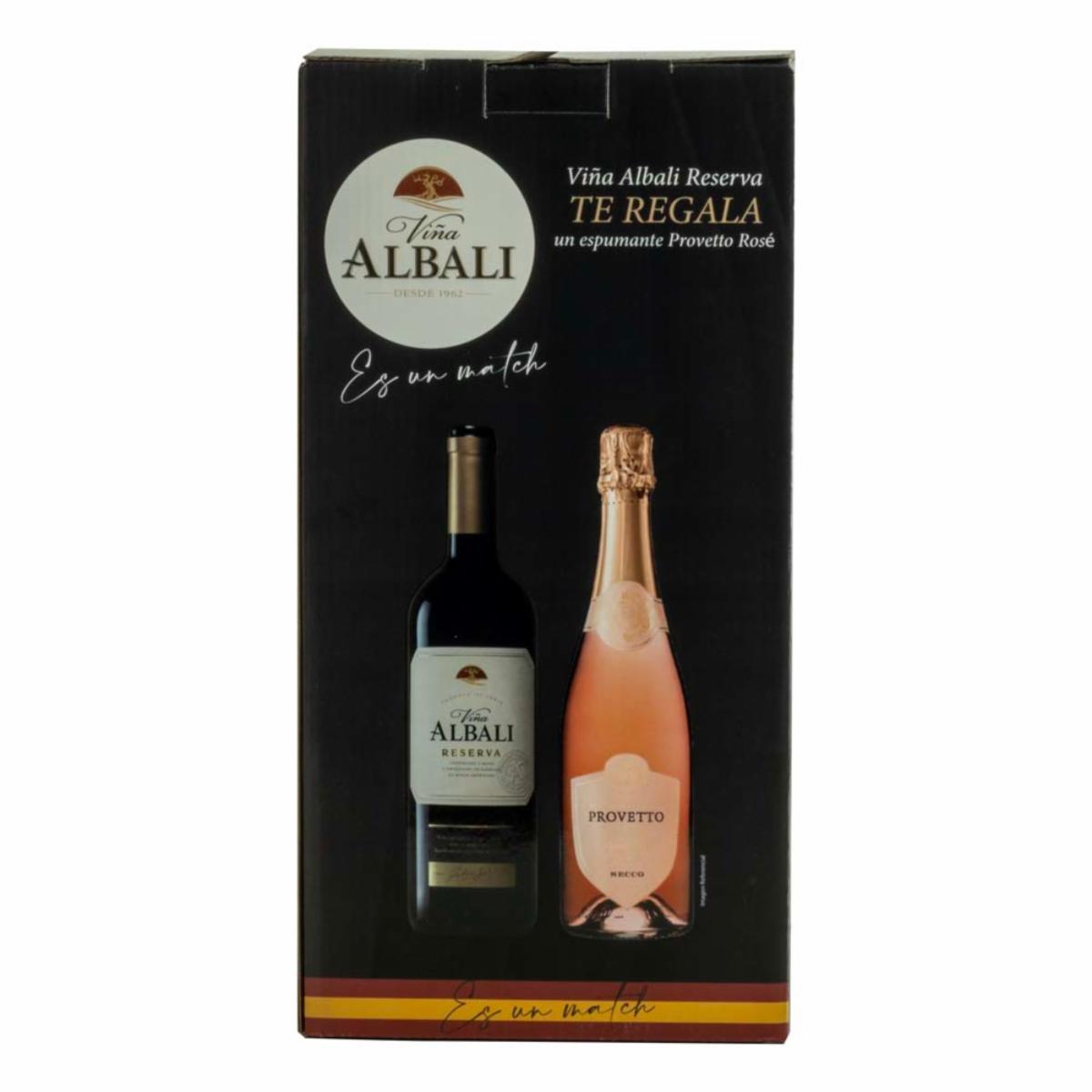 Vino Alibali + Provetto Rose CASILLERO DEL DIABLO 750 ml + 750 ML