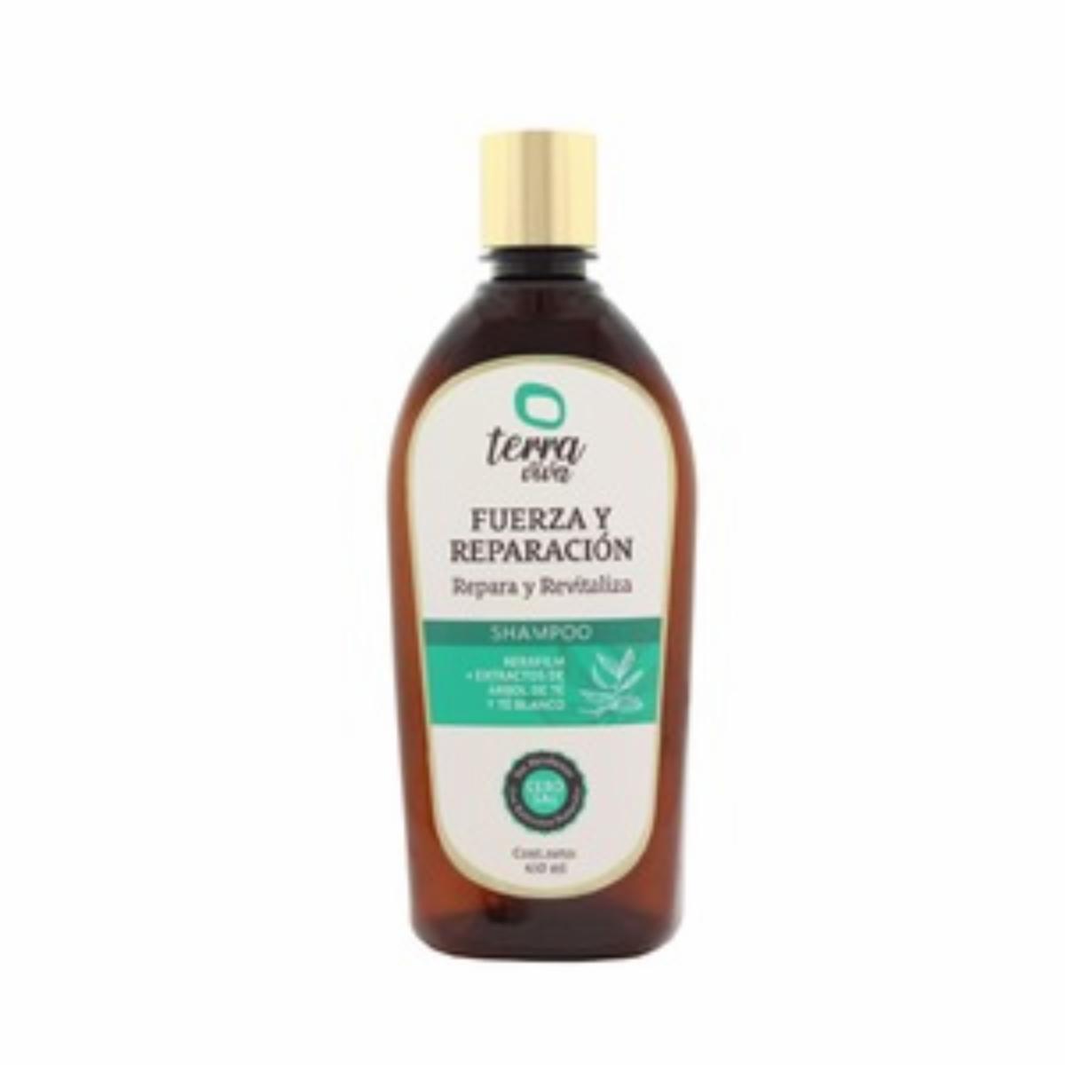 Shampoo De Cabello Fuerza Y Reparacion TERRA VIVA 450 Ml