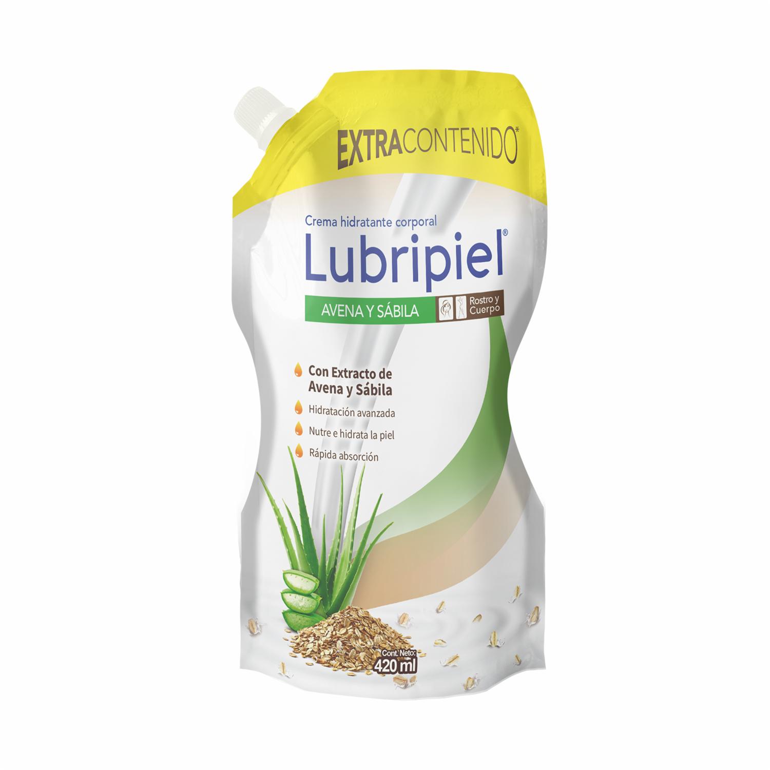 Crema Corporal De Sábila Y Avena Doy Pack LUBRIPIEL 420 Ml