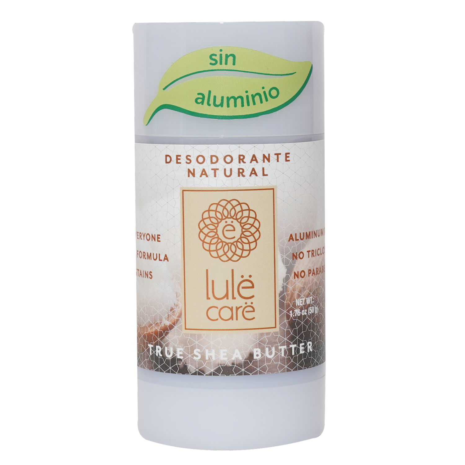 Desodorante En Barra Natural Sin Aluminio True Shea Butter LULË CARË 50 G
