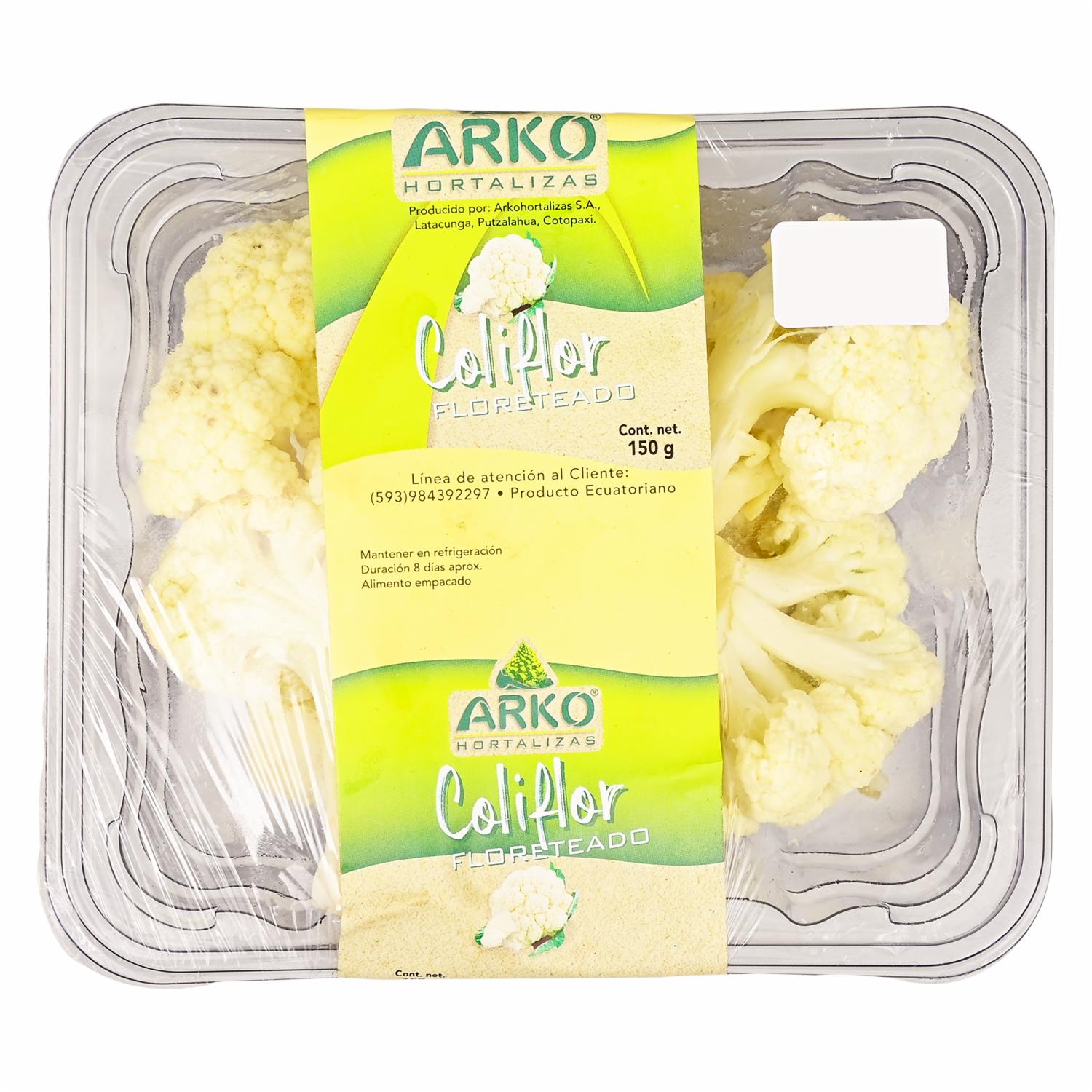 Coliflor Fresco Floreteada ARKO HORTALIZAS 150G