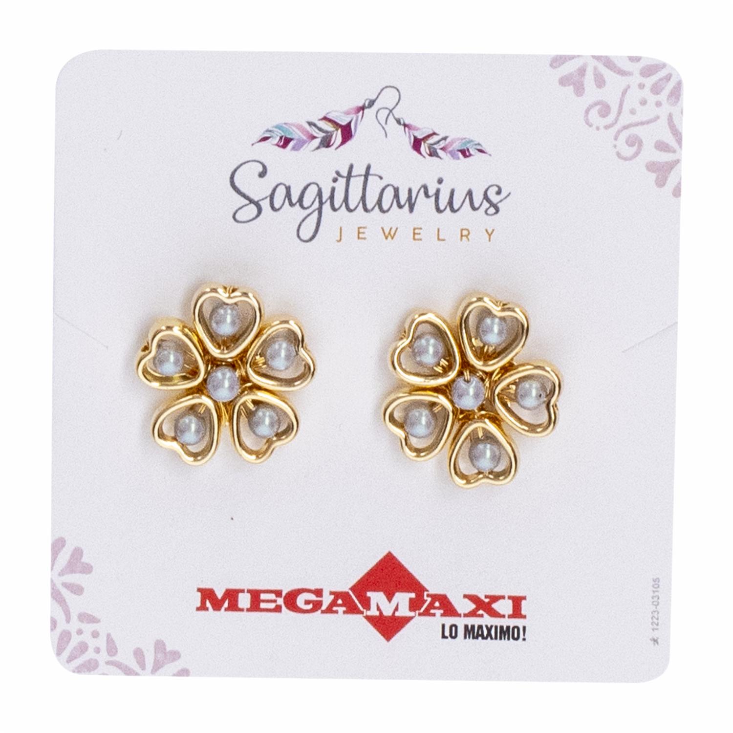 Aretes Para Dama Diseño Daniela Dorados SAGITTARIUS JEWERLY 1 Par