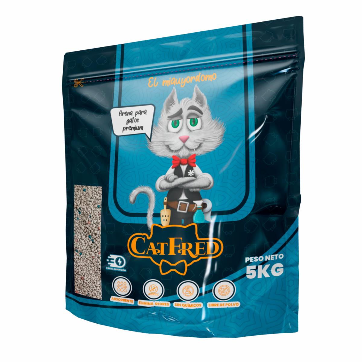 Arena Para Gatos Premium Libre De Polvo CATFRED 5 Kg - Imagen 3
