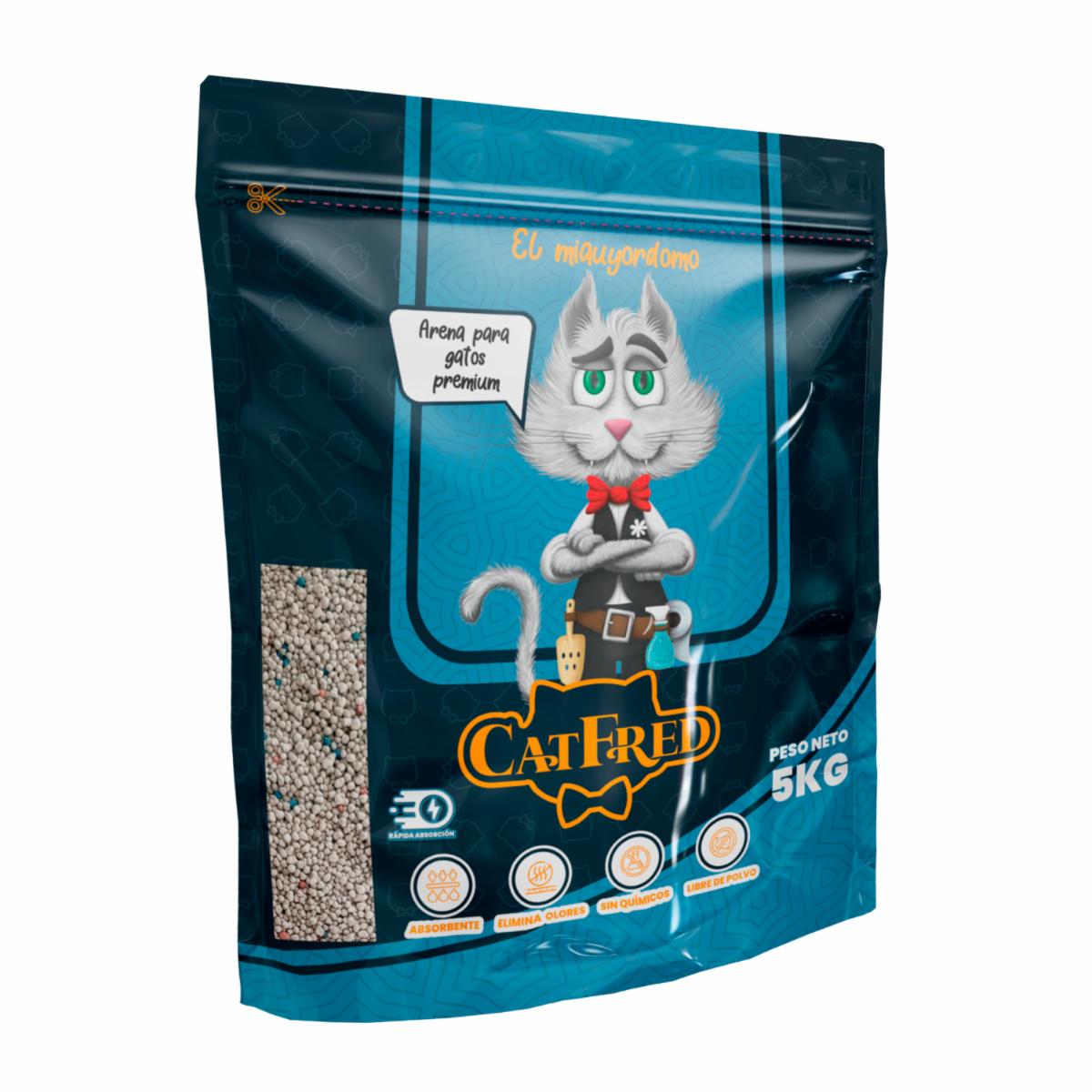 Arena Para Gatos Premium Libre De Polvo CATFRED 5 Kg - Imagen 4
