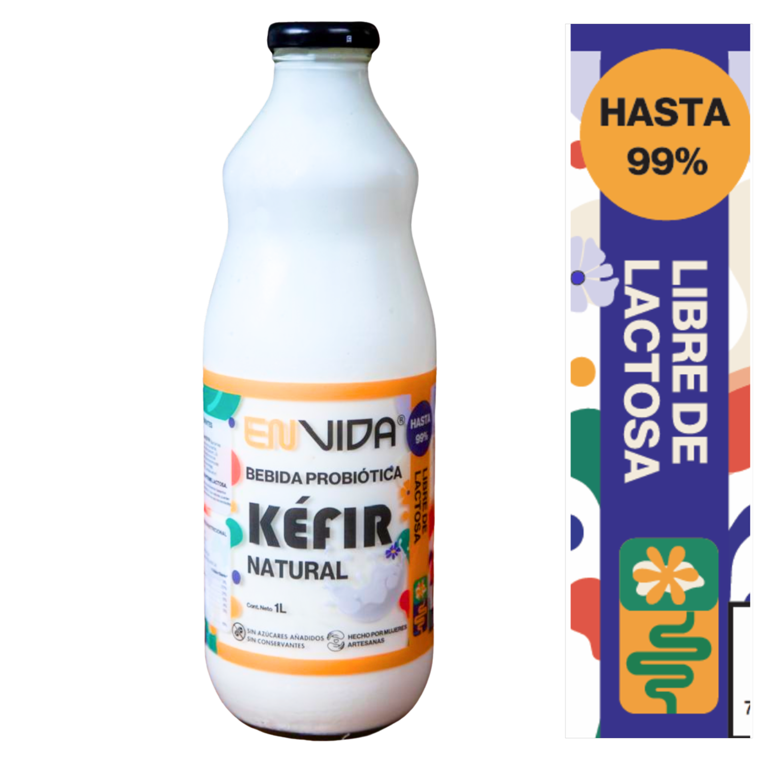 Kéfir Bebida Priobiótica EN VIDA 1000 Ml
