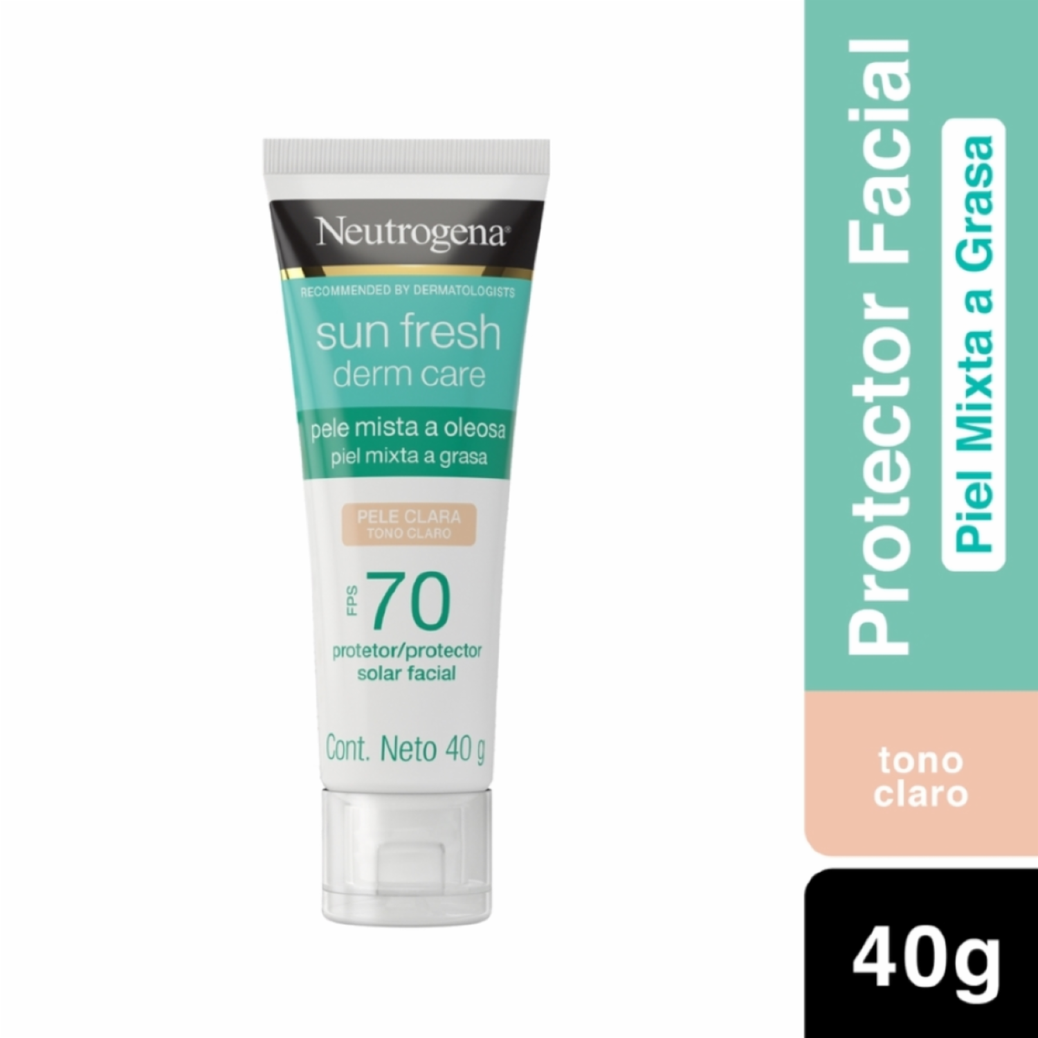 Protector Solar Facial Color Claro Spf70 NEUTROGENA 40 G