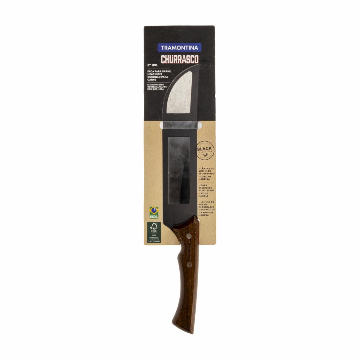Cuchillo Para Carne Churrasco Fsc Certificado 22843/108 TRAMONTINA 8″