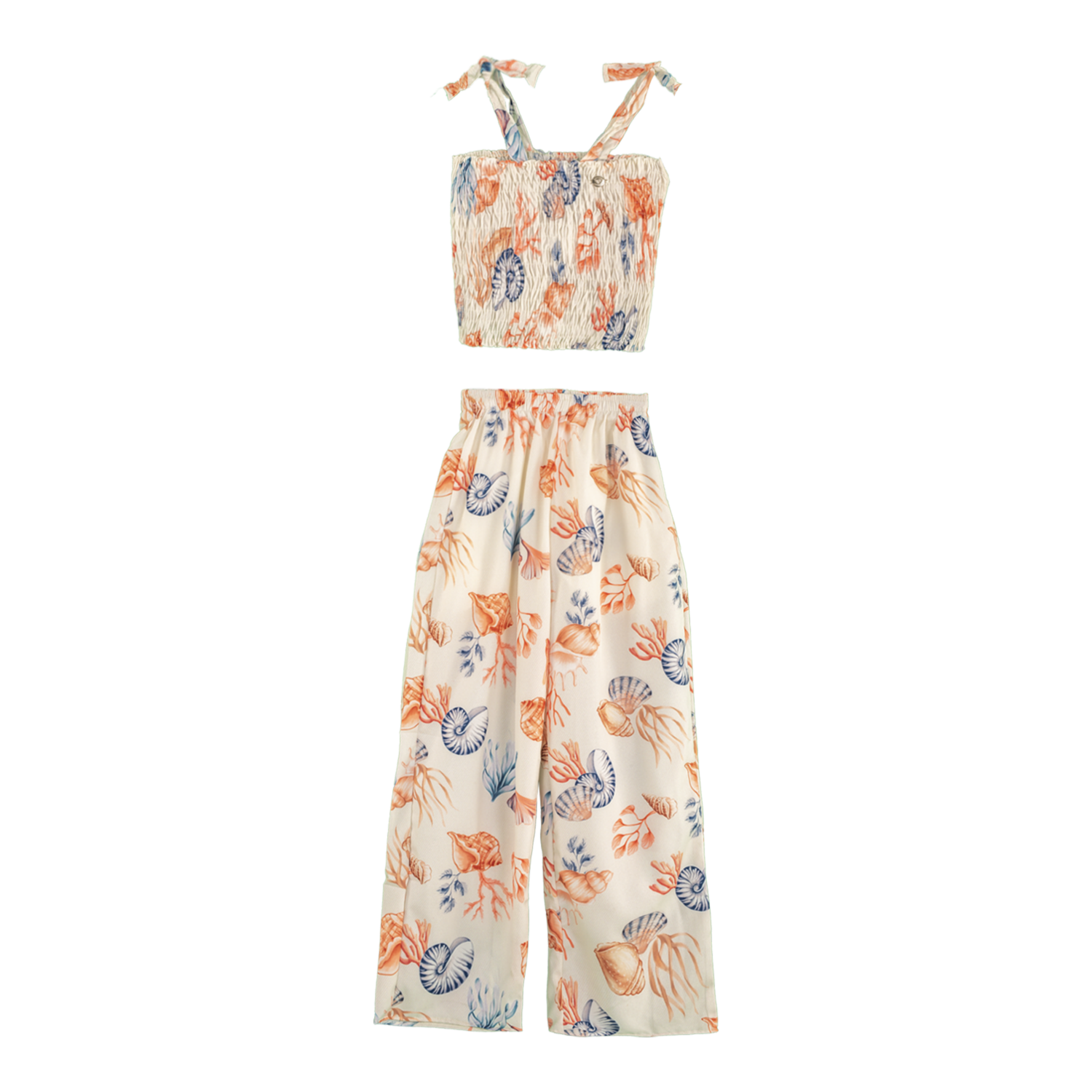 Conjunto Top Sin Mangas Marfil BRANDILI