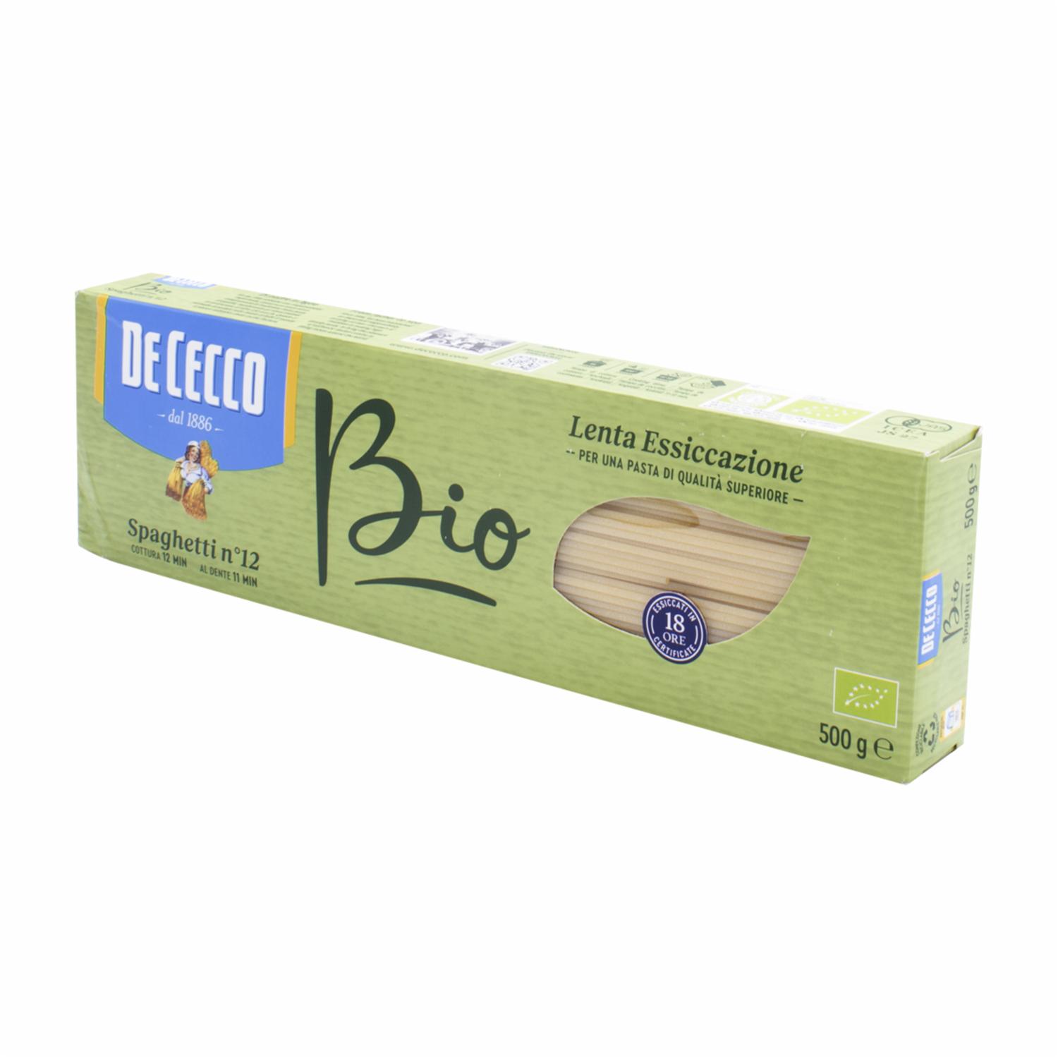 Spaghetti Biológico DE CECCO 500 G