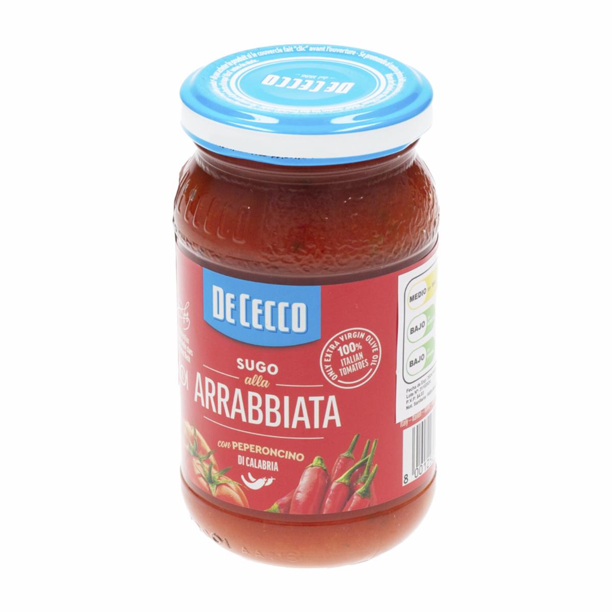 Salsa De Tomate Chiles Y Arrabbiatta DE CECCO 200 g