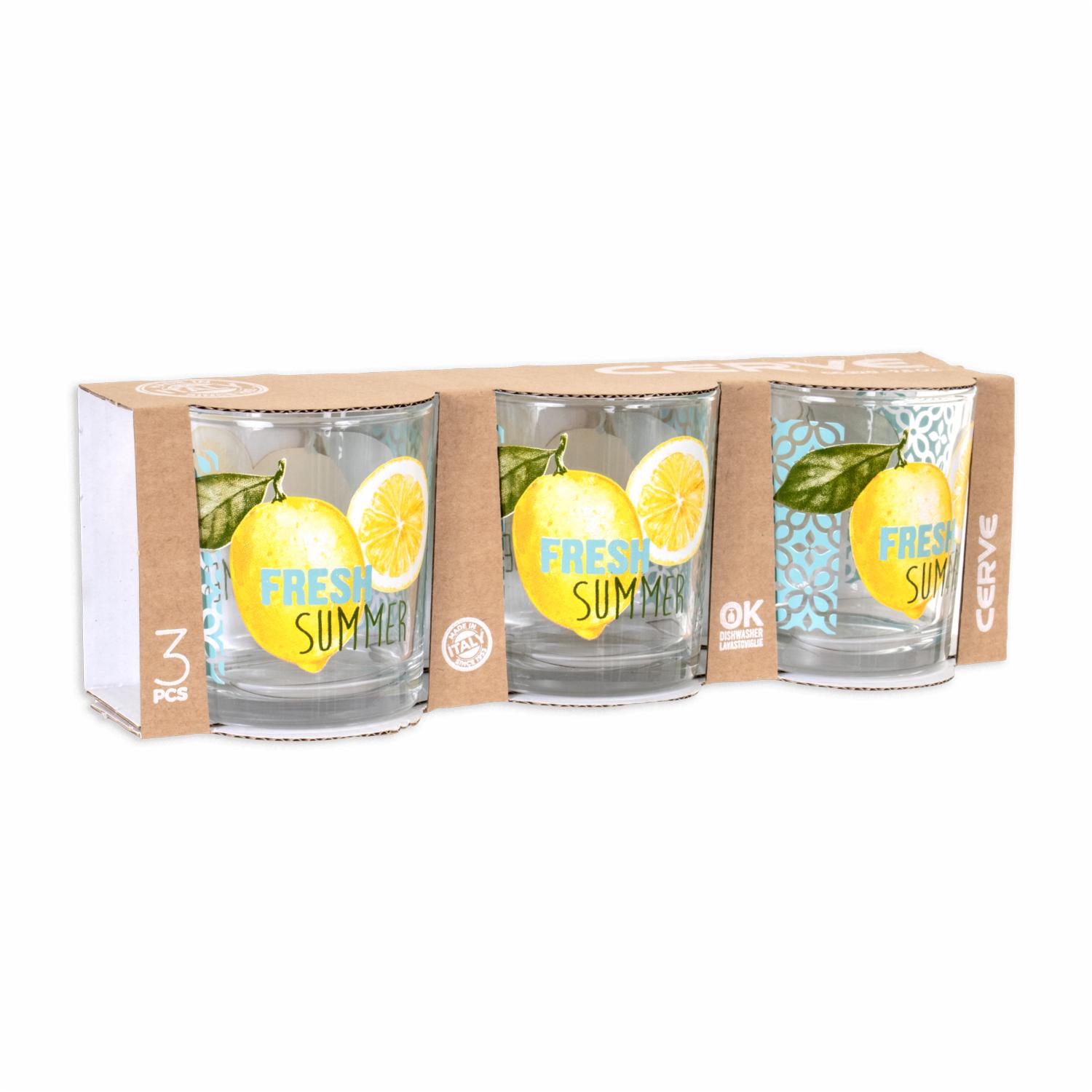 Vaso Agua Fresh Summer Setx3 CERVE 220 cc - Imagen 3