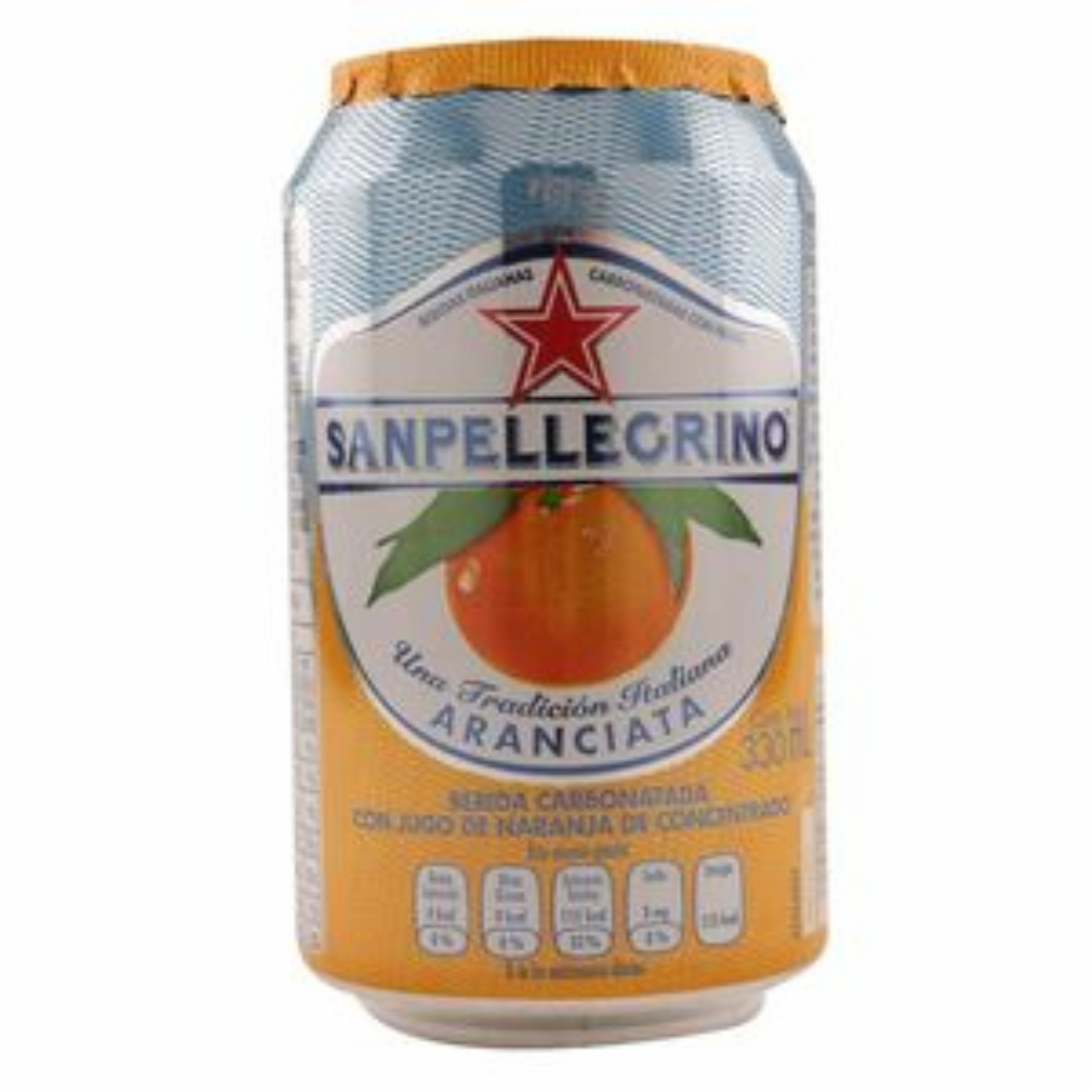 Bebida De Naranja Aranciata S.PELLEGRINO Lata
