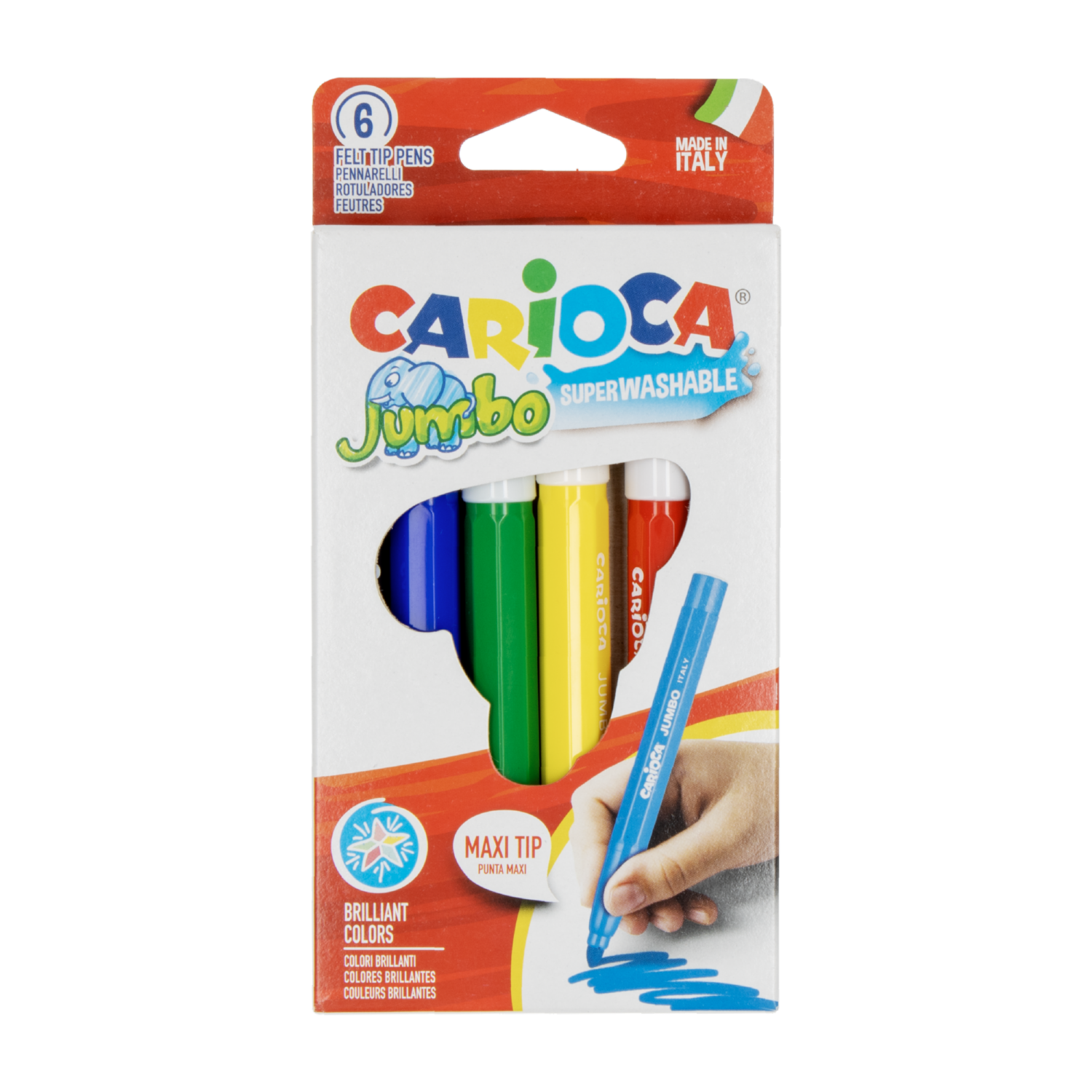 Lápices De Colores Caja Jumbo CARIOCA X6 Uds