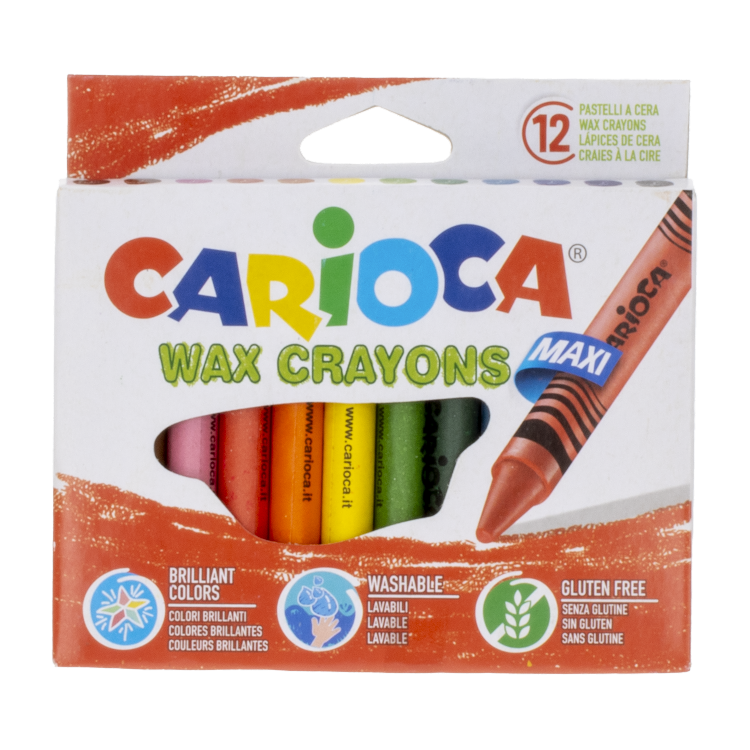 Crayones Maxi Wax CARIOCA 1×12 Uds