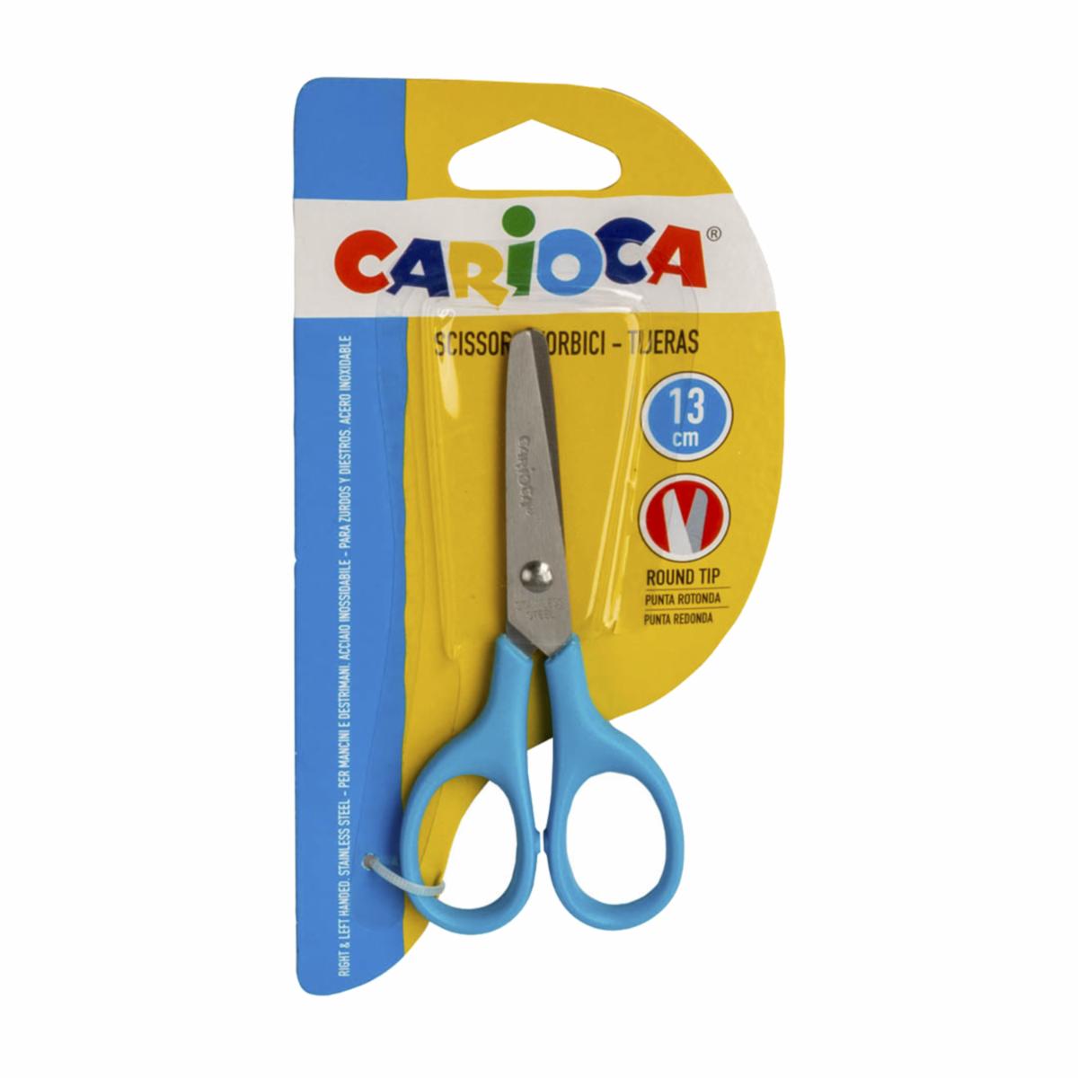 Tijera Escolar Punta Redonda CARIOCA 13 Cm