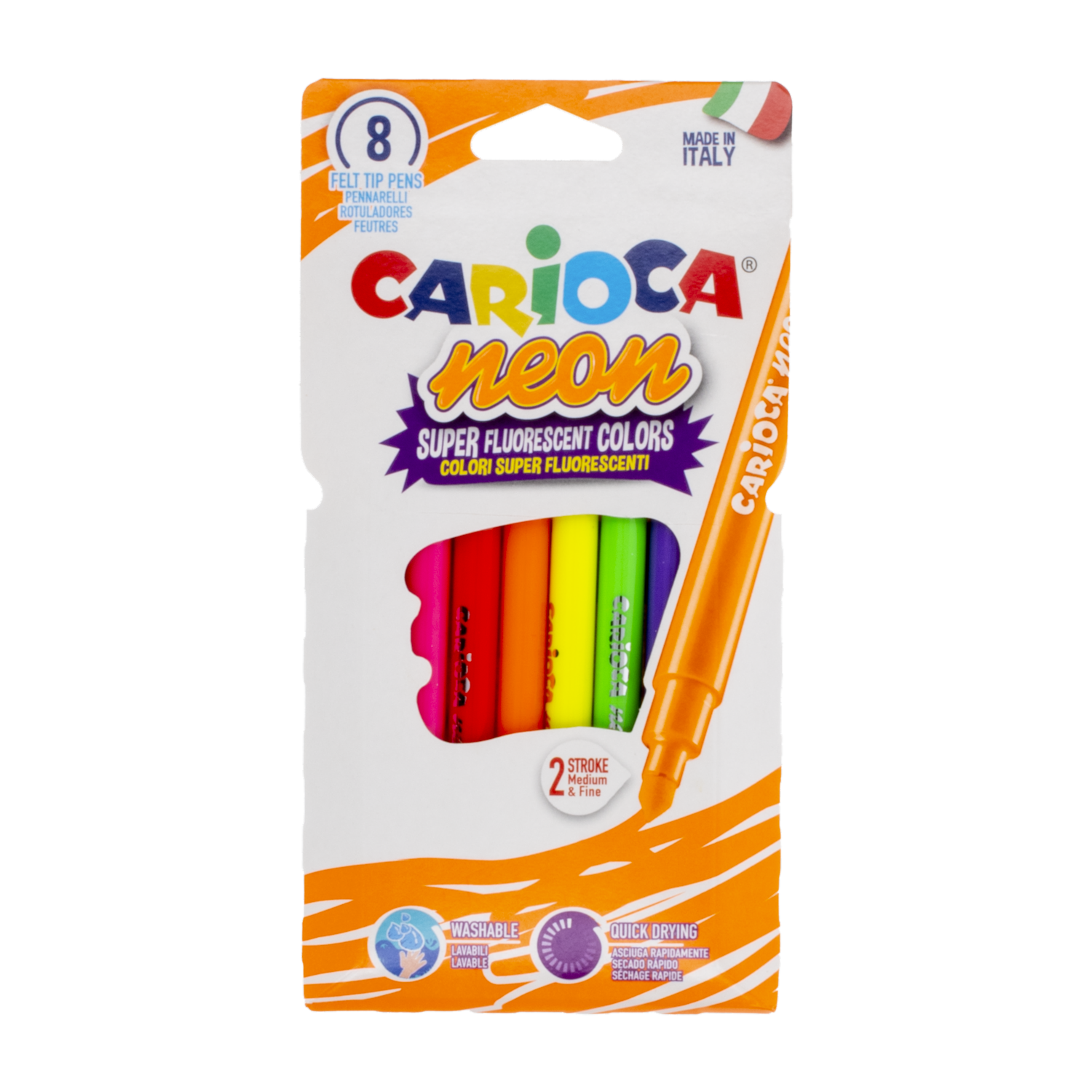 Marcador Neón CARIOCA 1×8 Uds