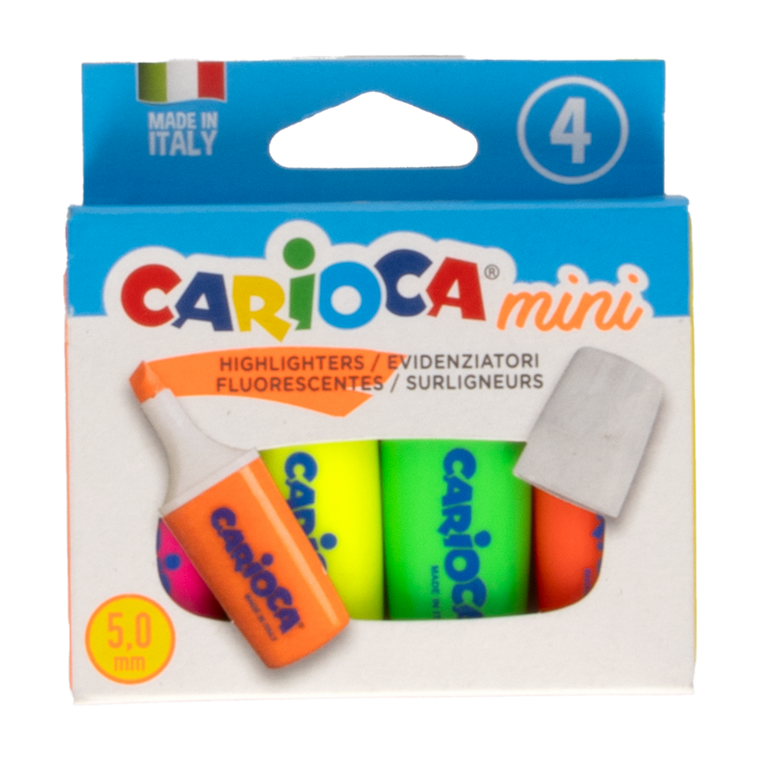 Resaltadores Mini CARIOCA X 4 Uds