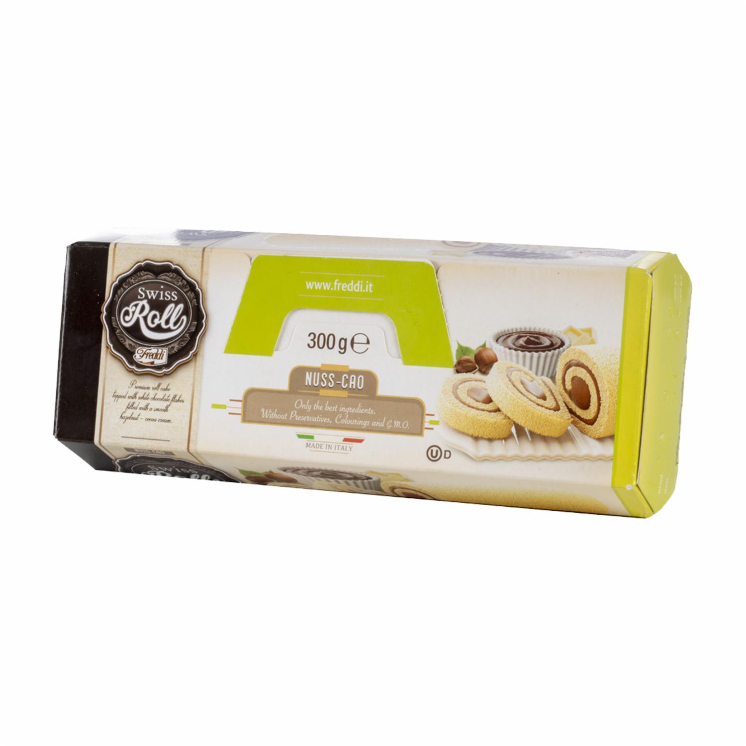 Rollo Relleno De Crema De Cacao FREDDI 300 G