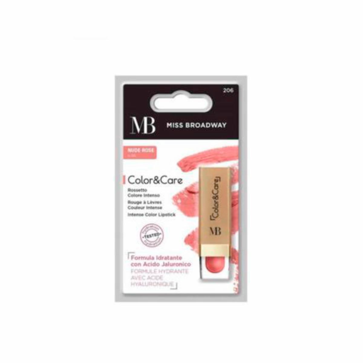Labial En Barra Color&Care Nude Rose MISS BROADWAY 15 G
